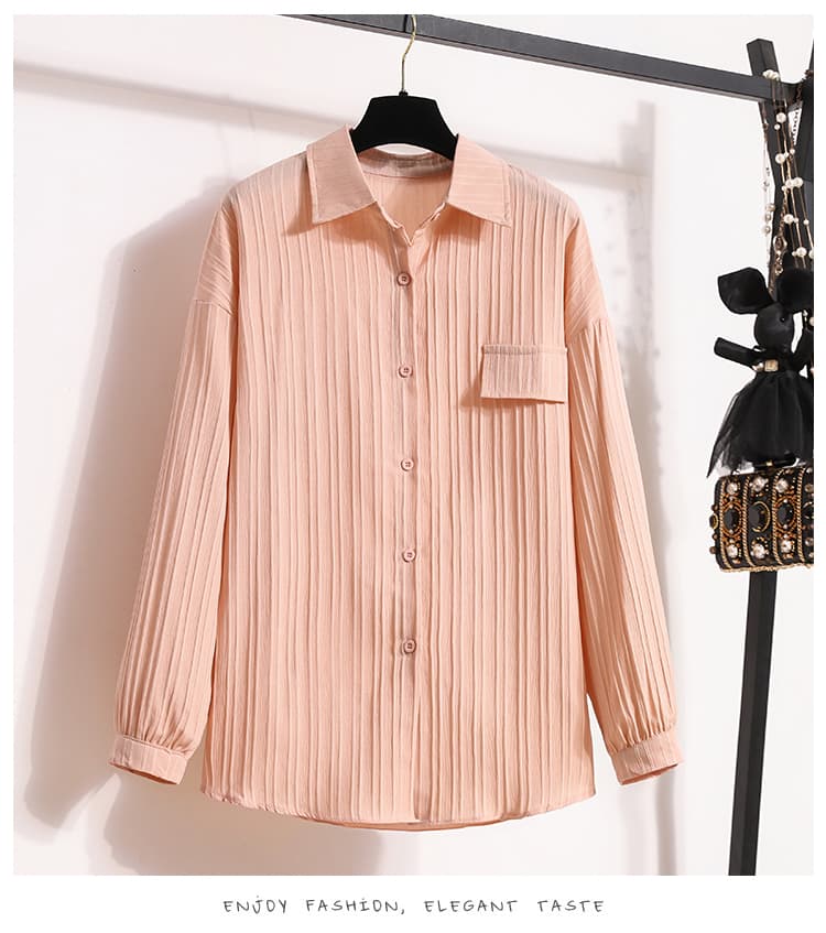 프랑스식 디자인 센스 긴팔 자외선 차단 셔츠 여름 작은 대중 Chic 작은 셔츠 셔츠 상세 이미지 23