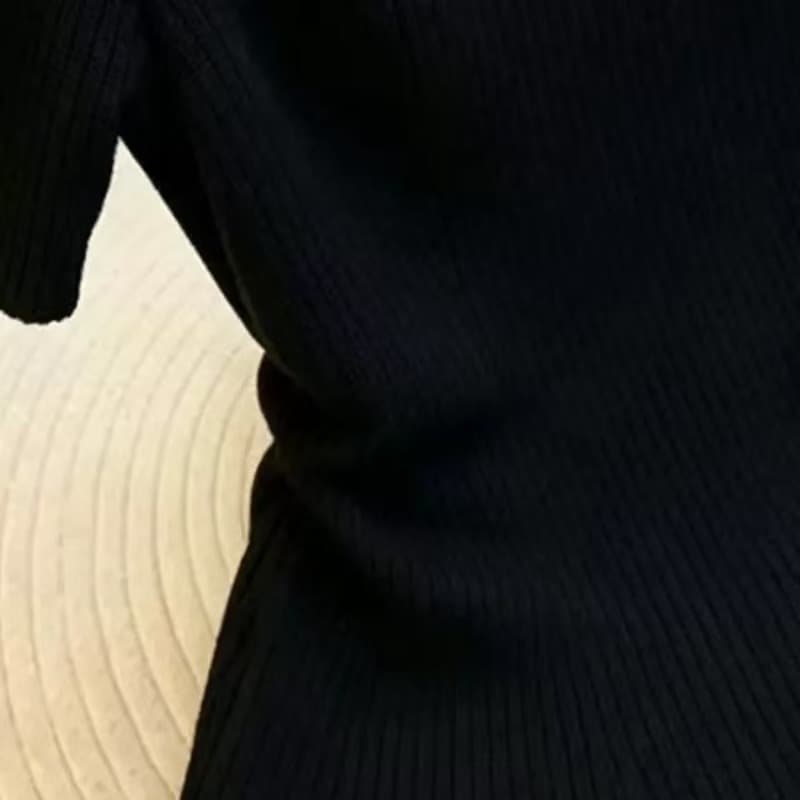 빛 요리 한 바람 오프숄더 진주 장식 반팔 니트 스웨터 여성 여름 작은 키 몸매 가꾸기 슬림해 보이는 오프숄더 맨위 t 이미지 5