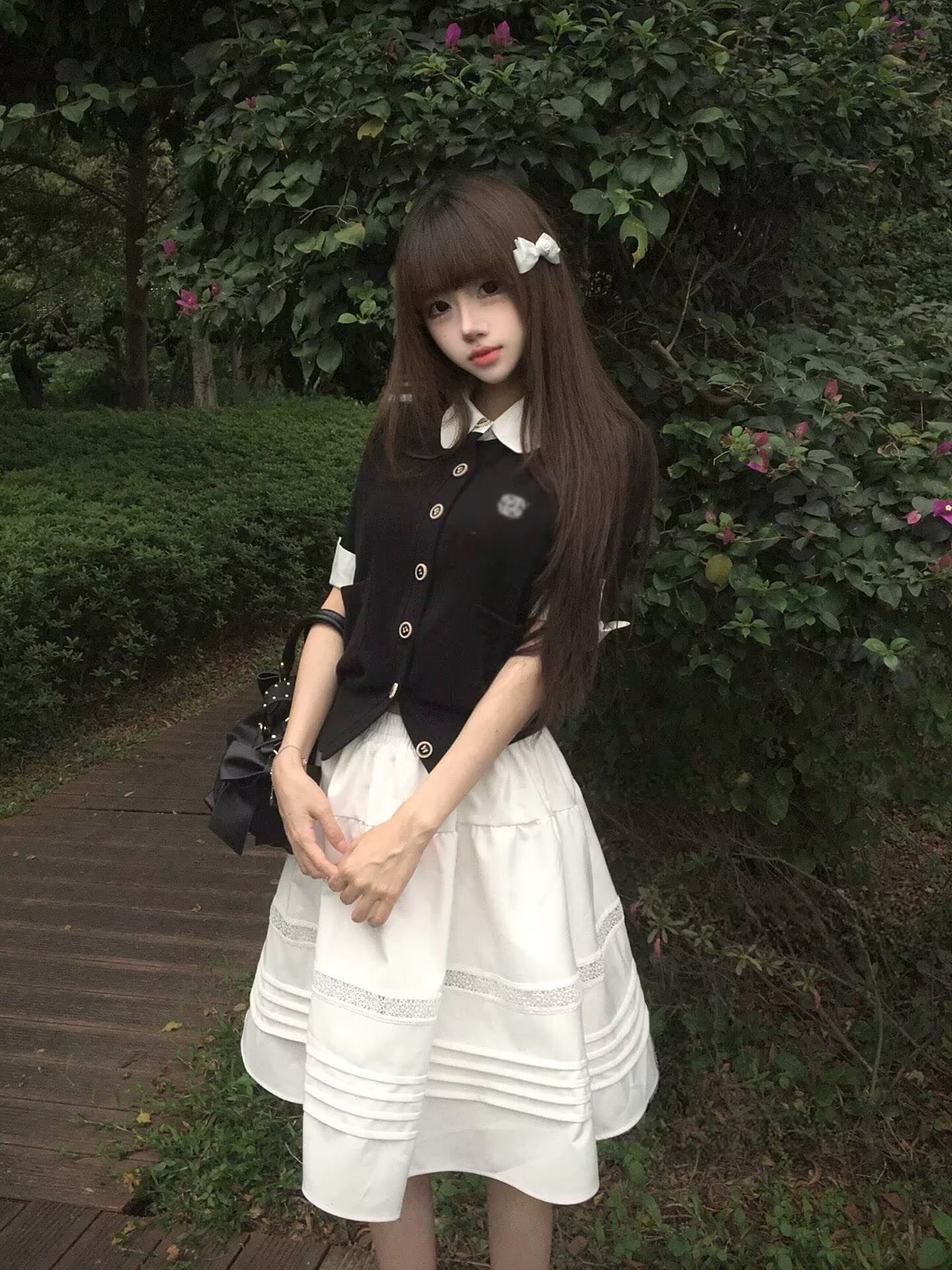달콤함 한 부서 학원 스타일 세트 여성 여름 miu 부서 천 골드 센스 고유 한 아름다운 아름다운 치마 착용 가져 가라. 전체 집합 상세 이미지 4
