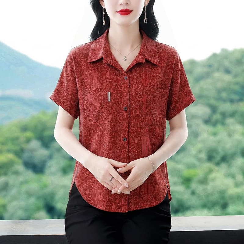 2026 여름 착용 가져 가라. 셔츠 캐주얼 패션 외국 가스 품격 슬림해 보이는 연령 감소 반팔 맨위 198 이미지 4