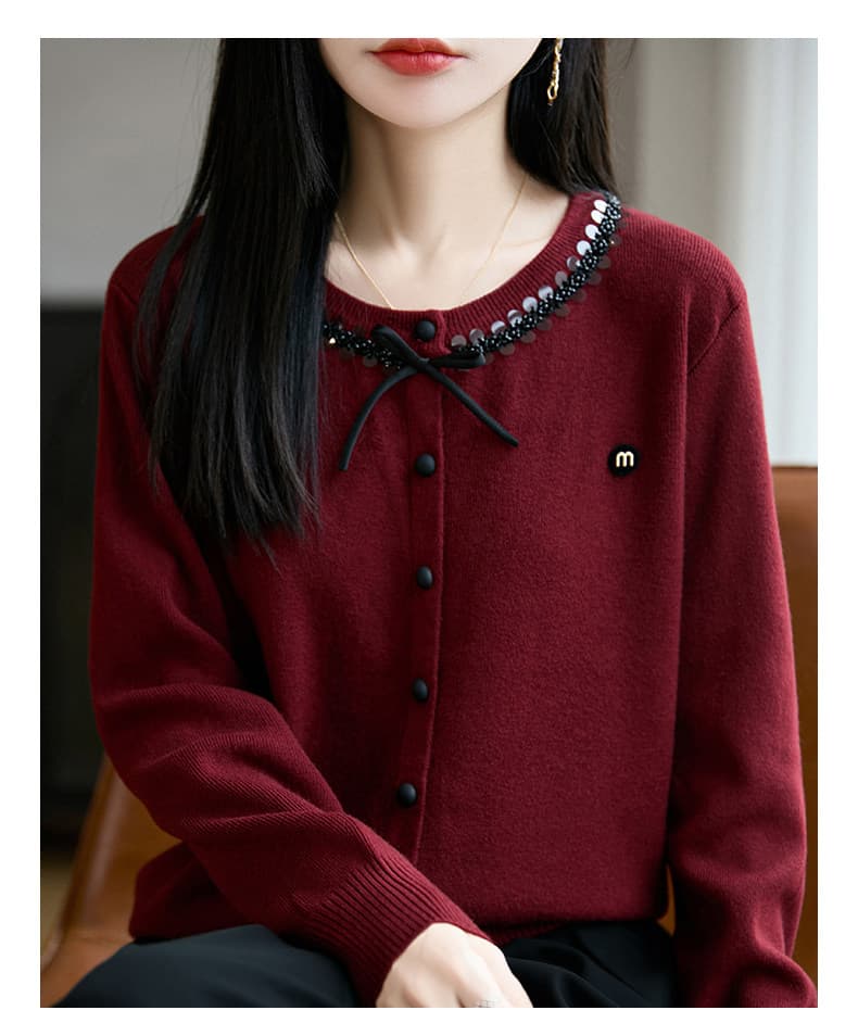 이른 가을 패션 회색 니트 오픈 가디건 여성 코트 2026 새로운 봄 가을 외부 가져 가라. 외국 가스 빅 사이즈 여성 의류 맨위 상세 이미지 11
