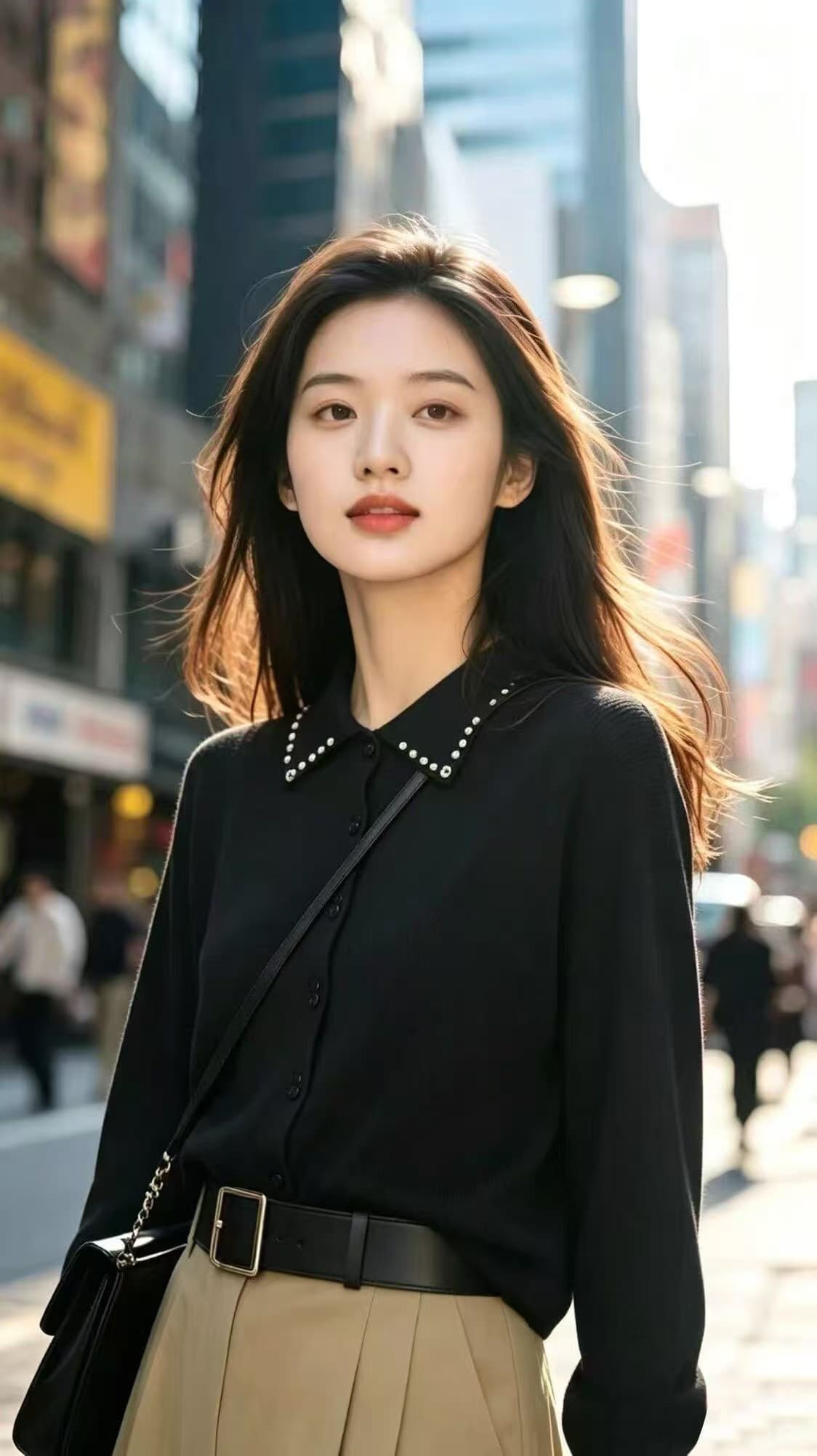 2026 가을 겨울 새로운 한국 스타일 몸매 가꾸기 폴로 칼라 디자인 센스 외국 가스 연령 감소 패치워크 색상 맨위 트렌디 이미지 2