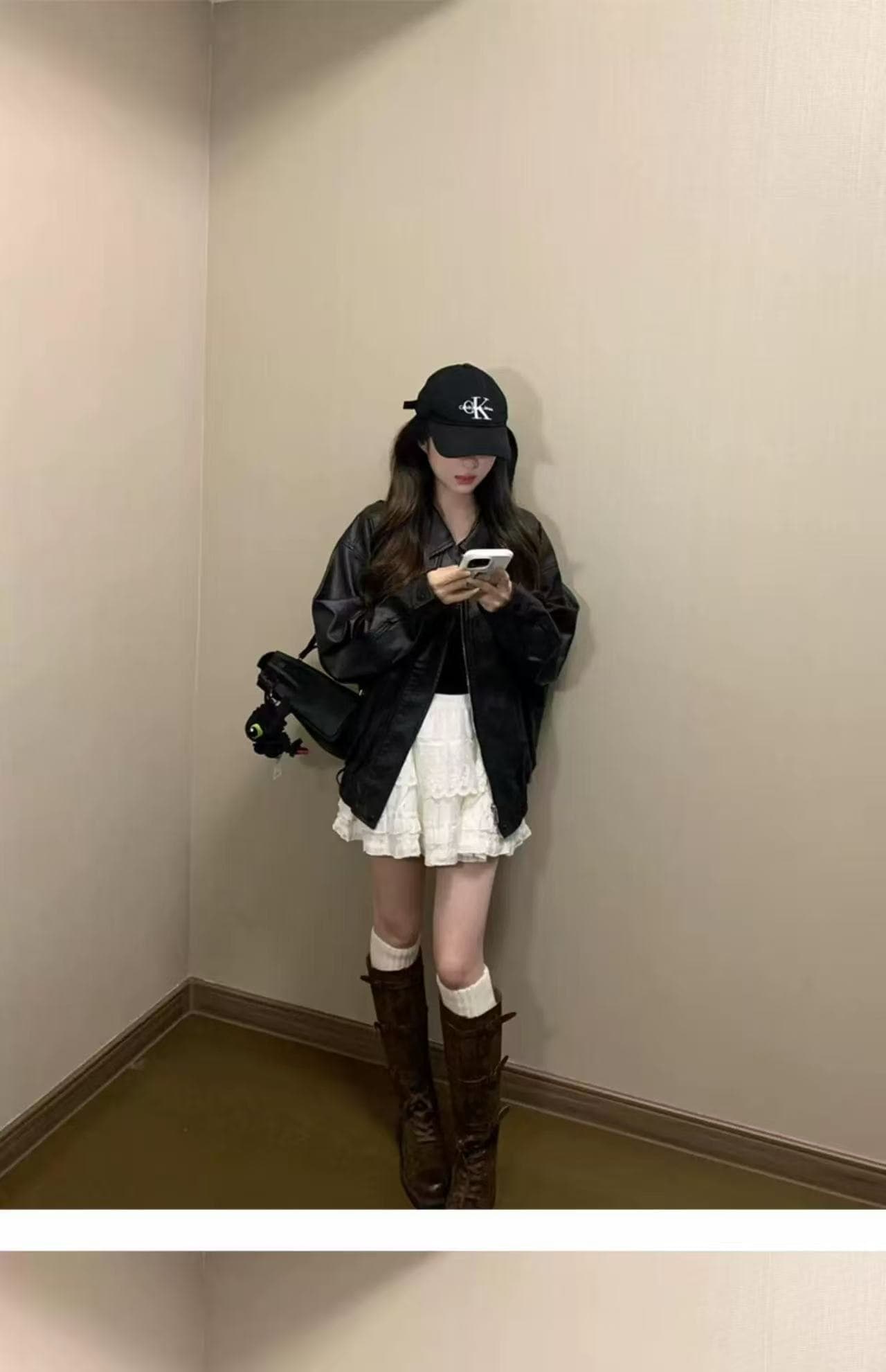 2026 새로운 조수 브랜드 아메리칸 레트로 가죽 재킷 재킷 봄 가을 루즈핏 캐주얼 커플 오토바이 악당 잘 생긴 상세 이미지 19