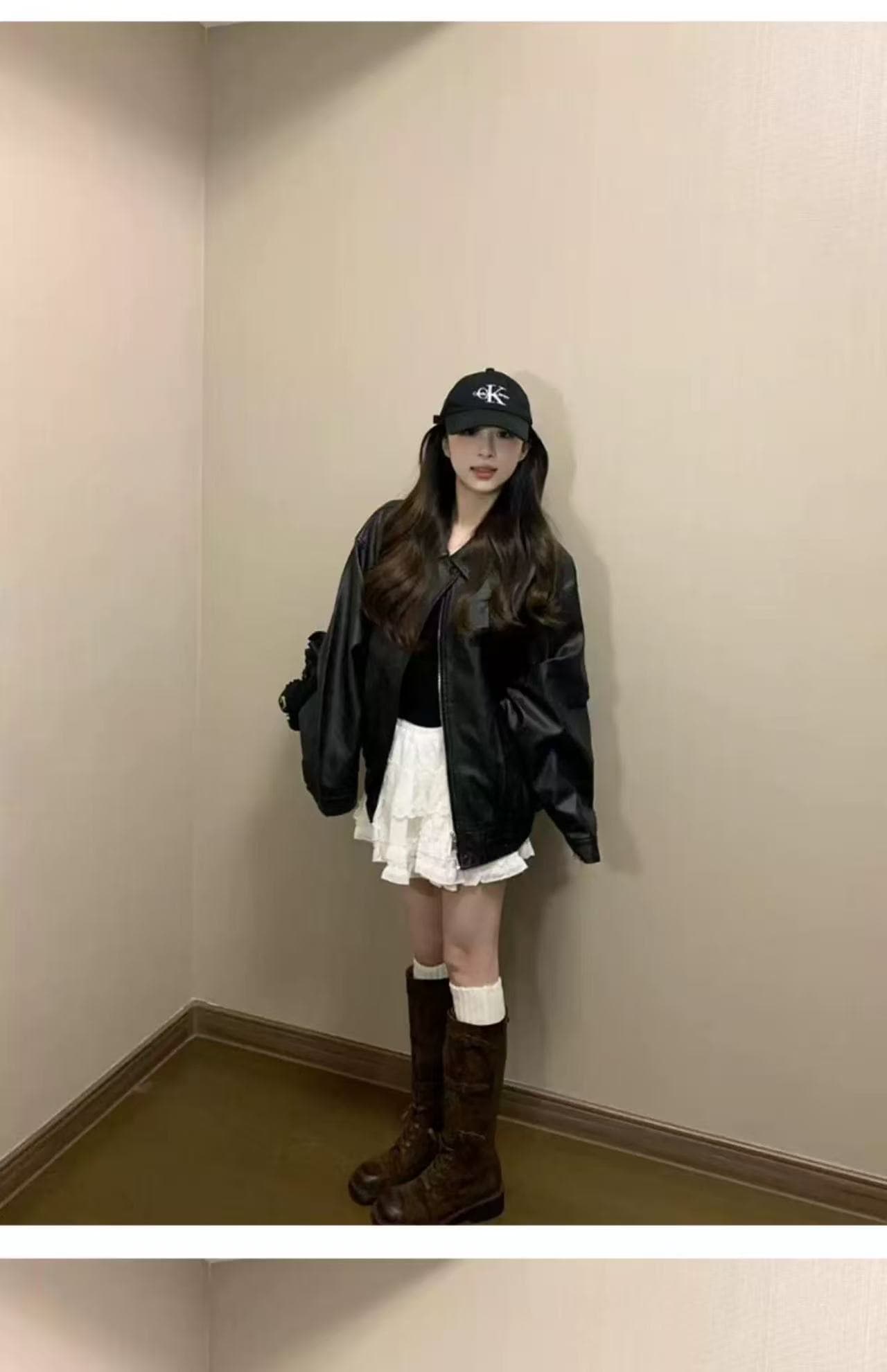 2026 새로운 조수 브랜드 아메리칸 레트로 가죽 재킷 재킷 봄 가을 루즈핏 캐주얼 커플 오토바이 악당 잘 생긴 상세 이미지 21