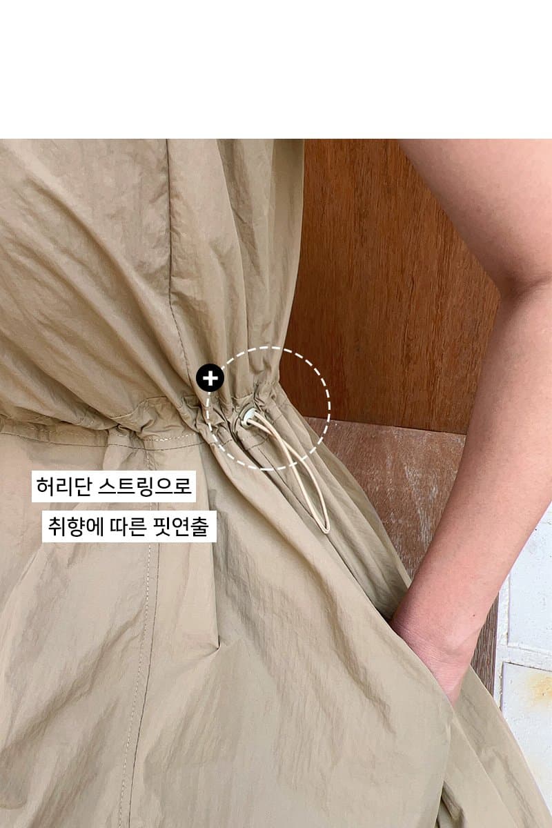 한국 폭발 민소매 허리 수축 롱 스커트 작은 외투 오픈 가디건 패션 투피스 슈트 드레스 상세 이미지 7