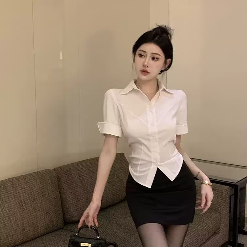 발 욕조 기술자 작업복 블랙 여성 셔츠 섹시함 순수한 욕망 로얄 자매 바람 당구 조교 ol 유니폼 타이트 스커트 치마 세트 상세 이미지 4