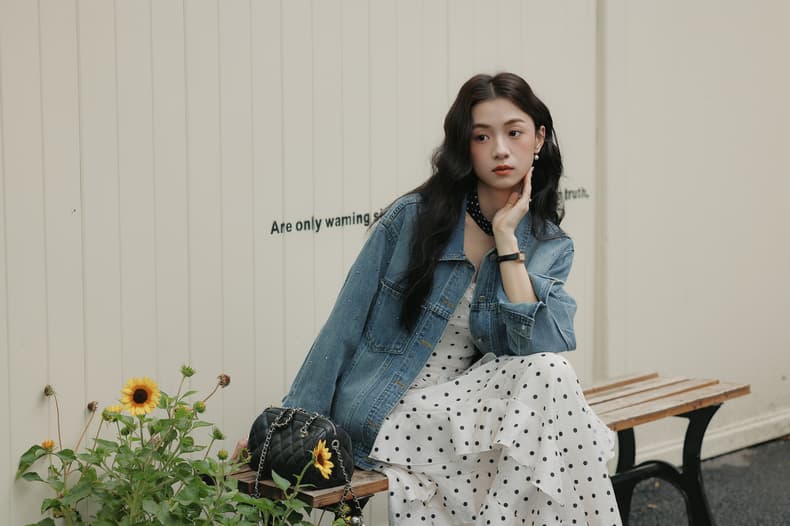 무거운 작업 핫픽스 아메리칸 레트로 데님 여성 코트 봄 가을 2026 새로운 고급 센스 루즈핏 캐주얼 재킷 맨위 상세 이미지 6