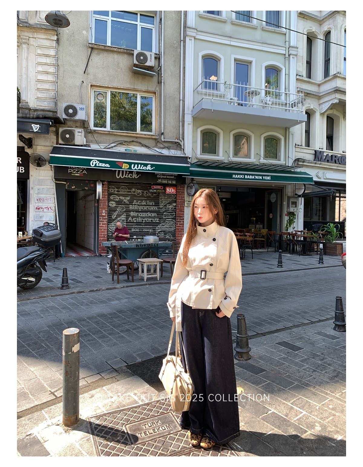 테이크 아웃 도착 함 서울 휴일 이른 가을 한 부서 쇼트 스타일 바람막이 여성 코트 영국식 바람 스탠드 칼라 허리 수축 재킷 상세 이미지 27