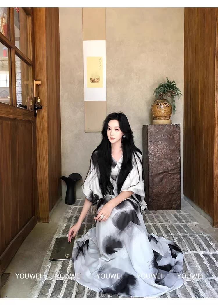 있음 후안 youwe 여름 자이언트 잘 생긴 드레스 여름 여성 2026 새로운 해변가 휴가 고급 센스 길다 치마 상세 이미지 22