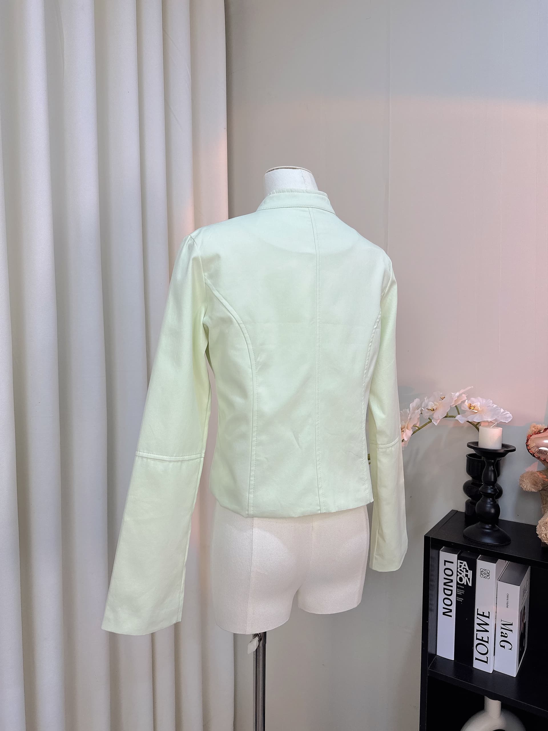 ranwear 재능 재킷 작은 대중 디자인 센스 다용도 캐주얼 스탠드 칼라 워크웨어 재킷 재킷 상세 이미지 5