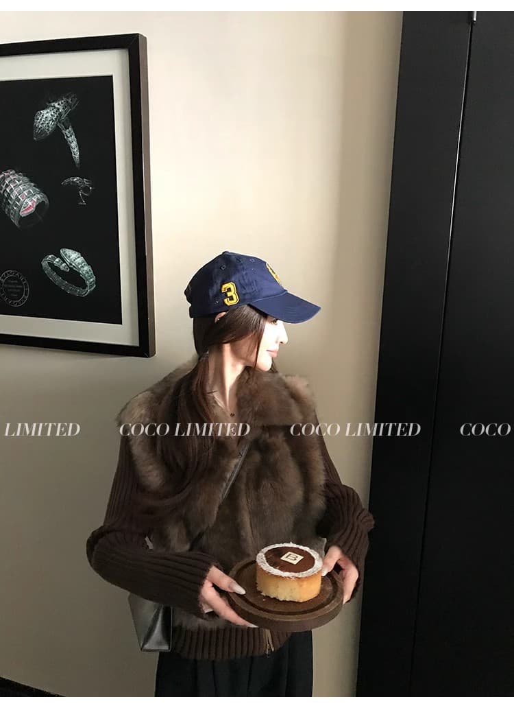 선택 스페인 가져 오기 왕 지원 카드 삼색 스트레이트 털 피모 하나 재킷 소매 수 있습니다. 언 로딩 베스트 상세 이미지 13