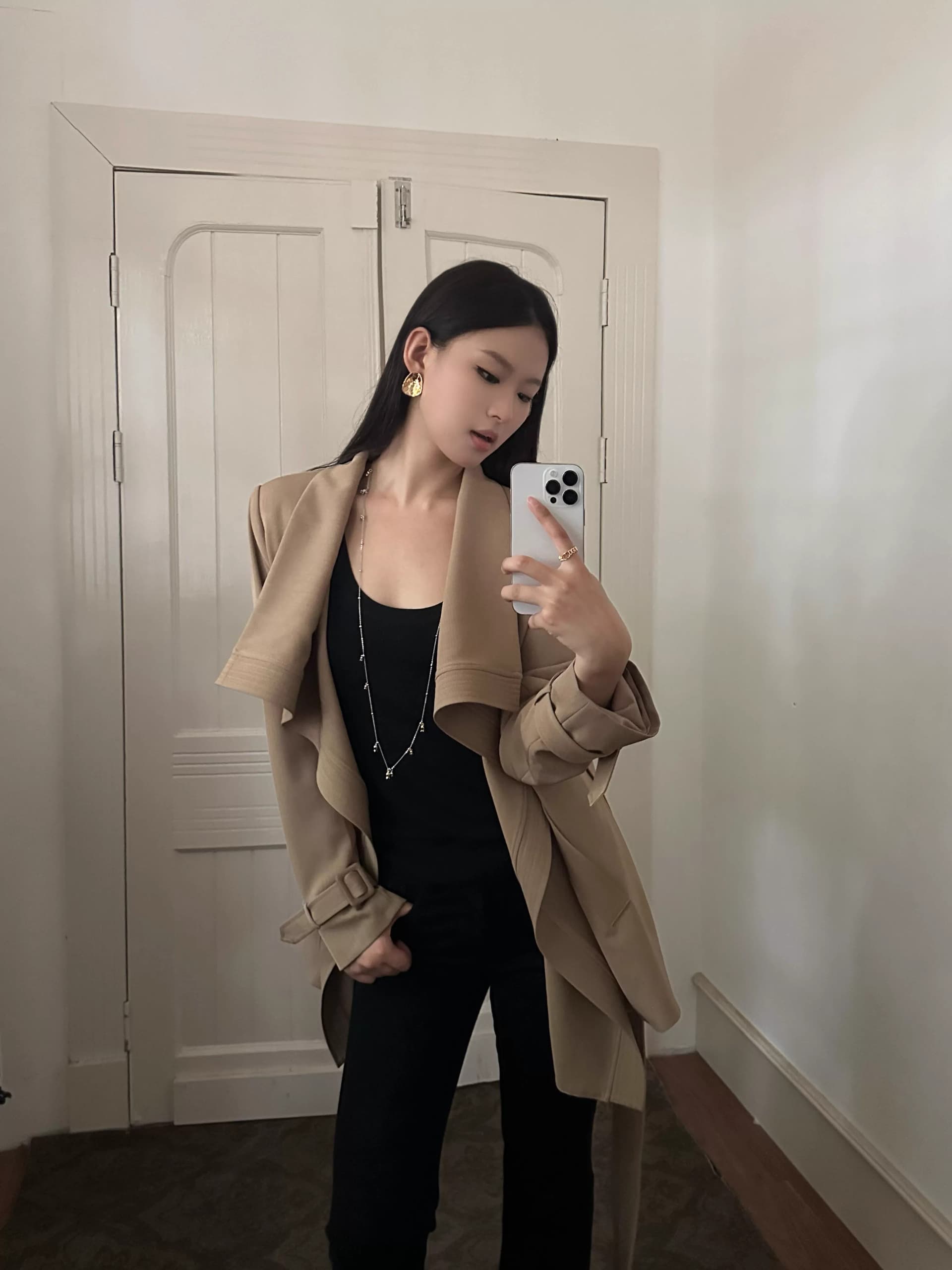 5werkwen 베이 촨 장면 어린이 고대 조기 바람막이 프릴 칼라 쇼트 스타일 빅 칼라 재킷 재킷 품격 코트 상세 이미지 4