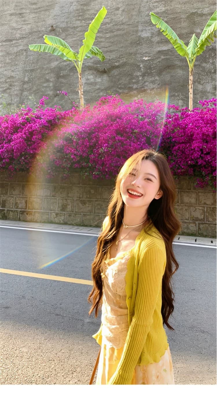 한 부서 분위기 센스 황색 레이스 슬립 꽃무늬 드레스 봄 여름 도파민 밝은 착용 가져 가라. 롱 스커트 세트 상세 이미지 6