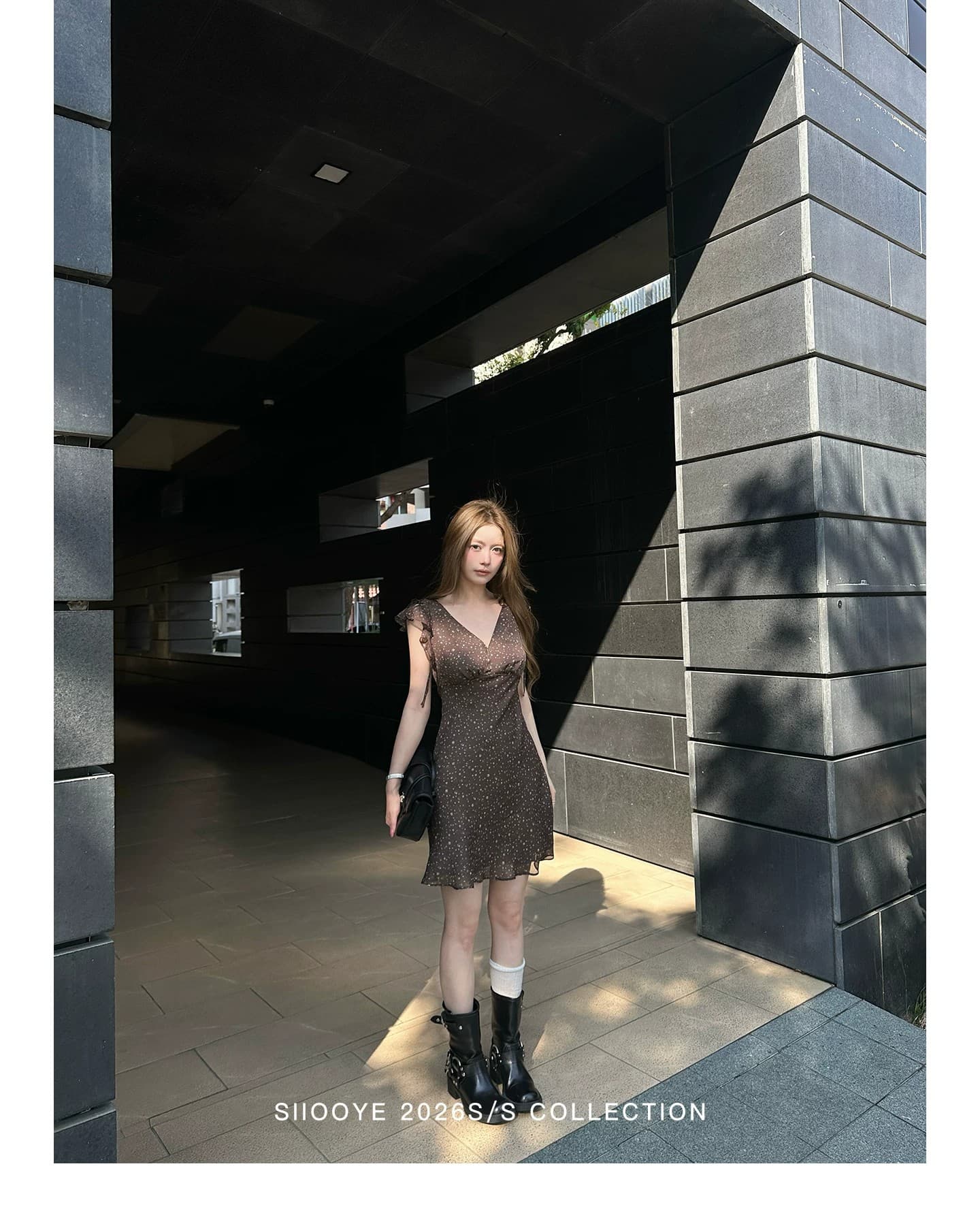 siiooye 모카 vibe 커피 색상 펌프 로프 꽃무늬 치마 슬립 여성 드레스 여름 작은 대중 허리 수축 미니 스커트 롱 스커트 상세 이미지 16