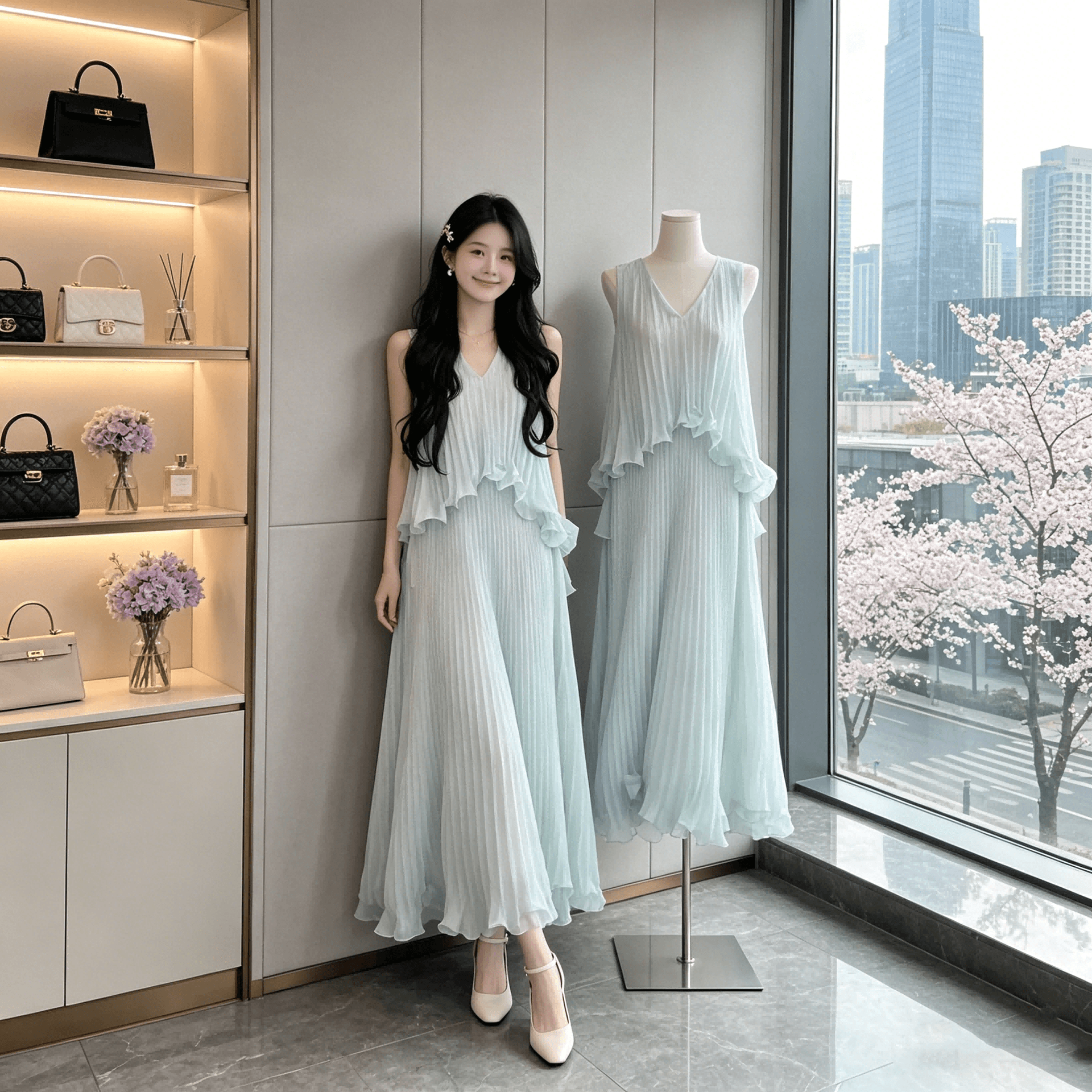 icelolly 해변가 착용 가져 가라. 휴가 바람 Tulle 조끼 슬립 여성 드레스 초여름 고유 한 아름다운 작은 치마 상세 이미지 6