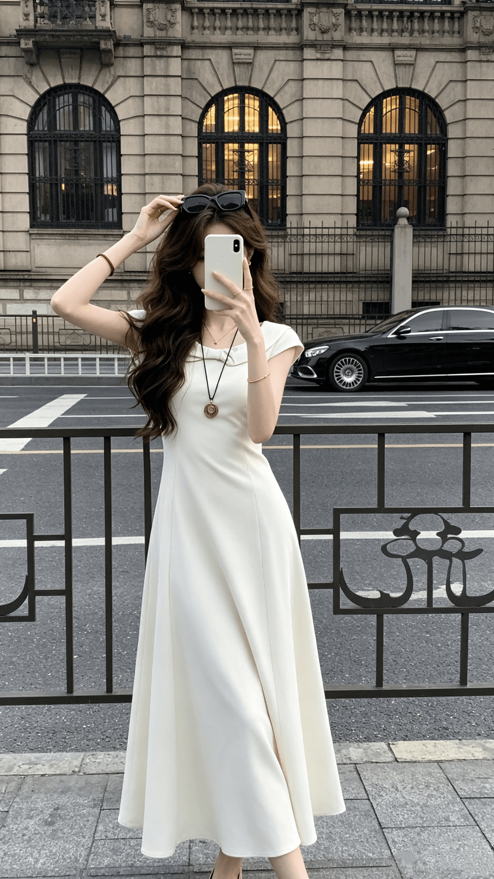 Ouyang 안녕하세요. 제니 공주 2.0 베이비 칼라 나비 매듭 여성 드레스 여름 민소매 허리 수축 공주 드레스 상세 이미지 9