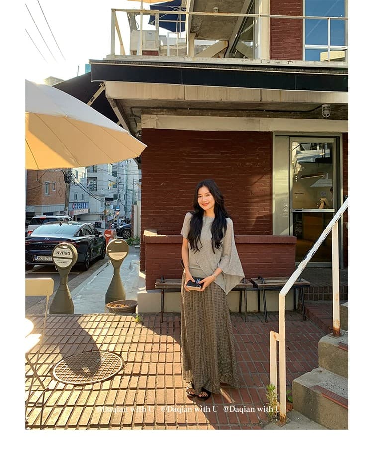 daqianwithu 필리핀 린 영화 부드럽다 프로 피부 부드러운 편안함 느긋한 숄 니트 스웨터 상세 이미지 26