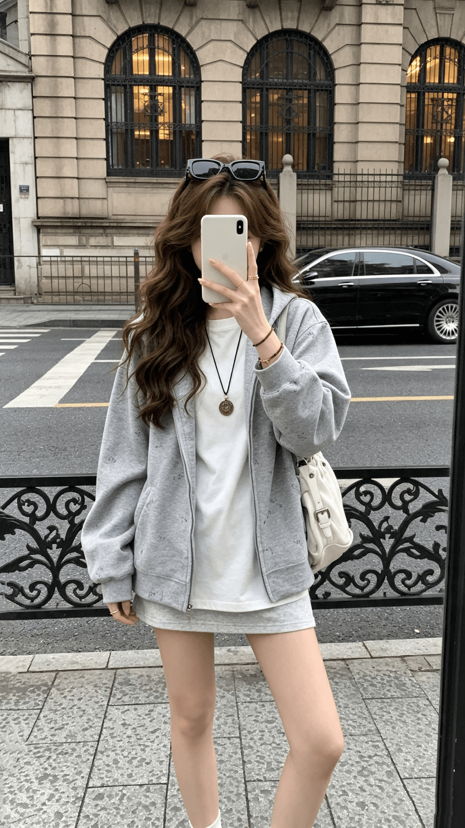 callmeear 무거운 작업 고양이 백만 바늘 자수 480 그램 무거운 후드티 후드 지퍼 후드티 여성 코트 상세 이미지 10