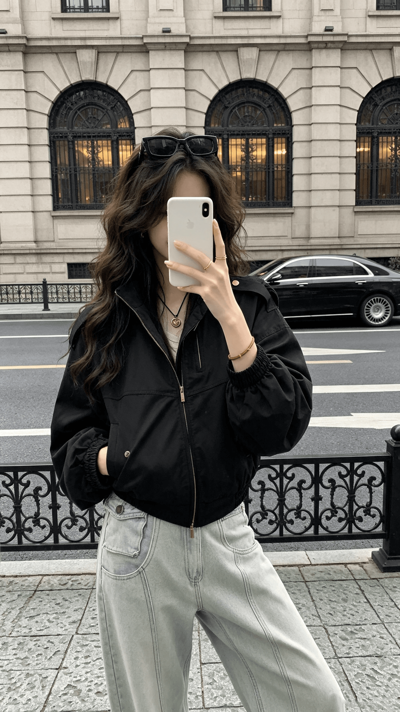 ich mode 아메리칸 스탠드 칼라 쇼트 스타일 여성 코트 2026 새로운 인기 가을 캐주얼 워크웨어 재킷 맨위 상세 이미지 6