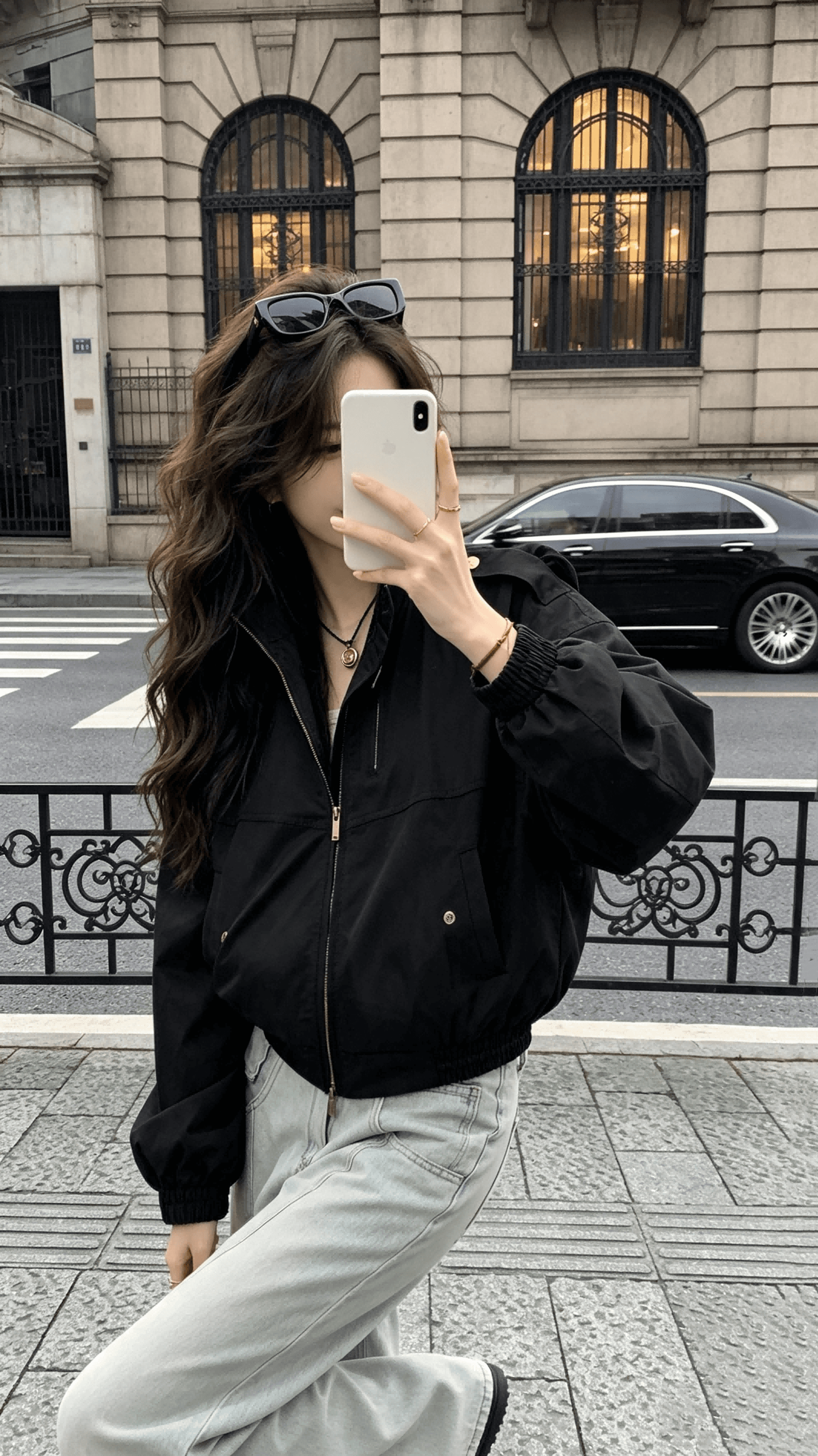 ich mode 아메리칸 스탠드 칼라 쇼트 스타일 여성 코트 2026 새로운 인기 가을 캐주얼 워크웨어 재킷 맨위 상세 이미지 7