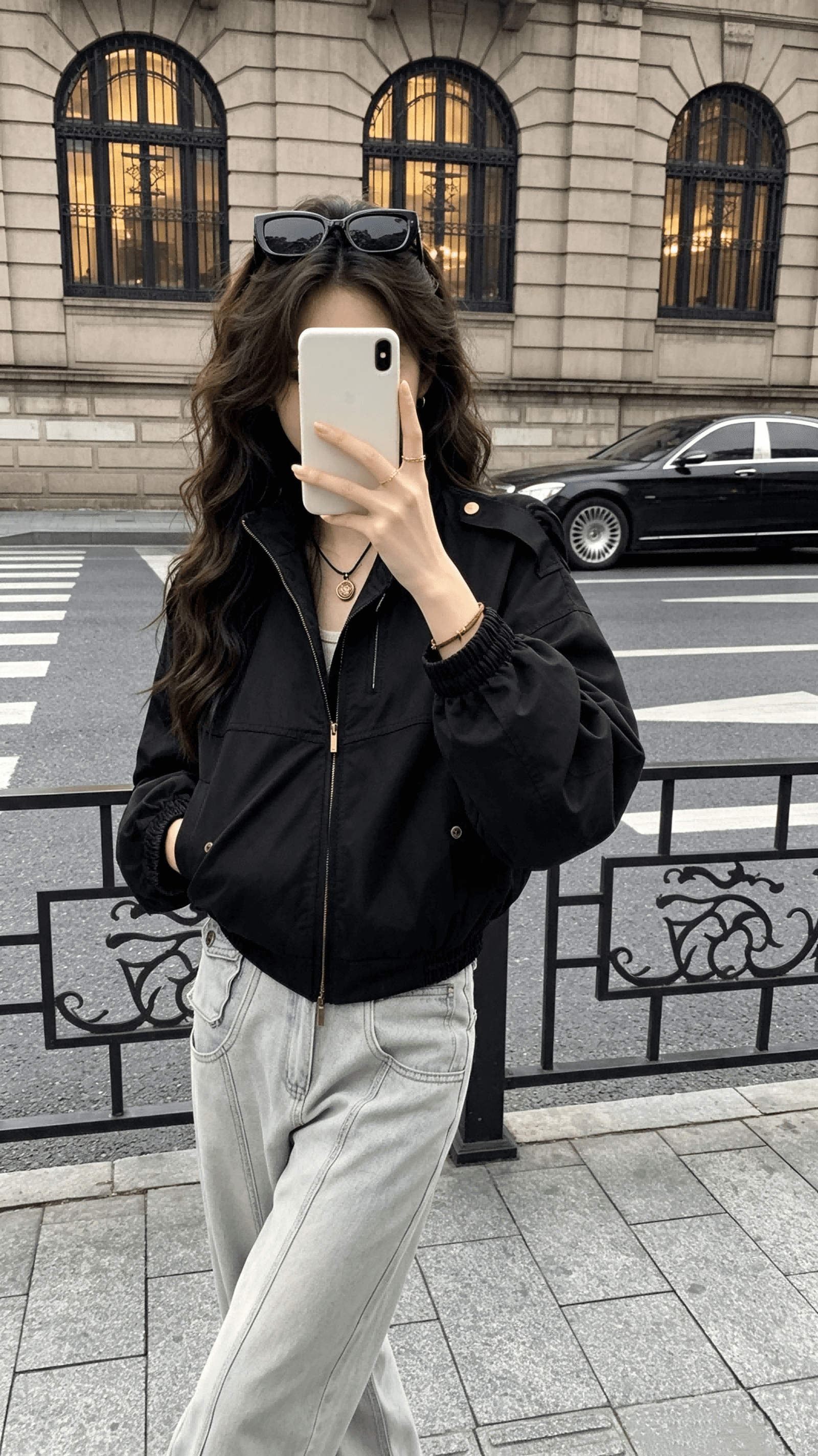 ich mode 아메리칸 스탠드 칼라 쇼트 스타일 여성 코트 2026 새로운 인기 가을 캐주얼 워크웨어 재킷 맨위 상세 이미지 9