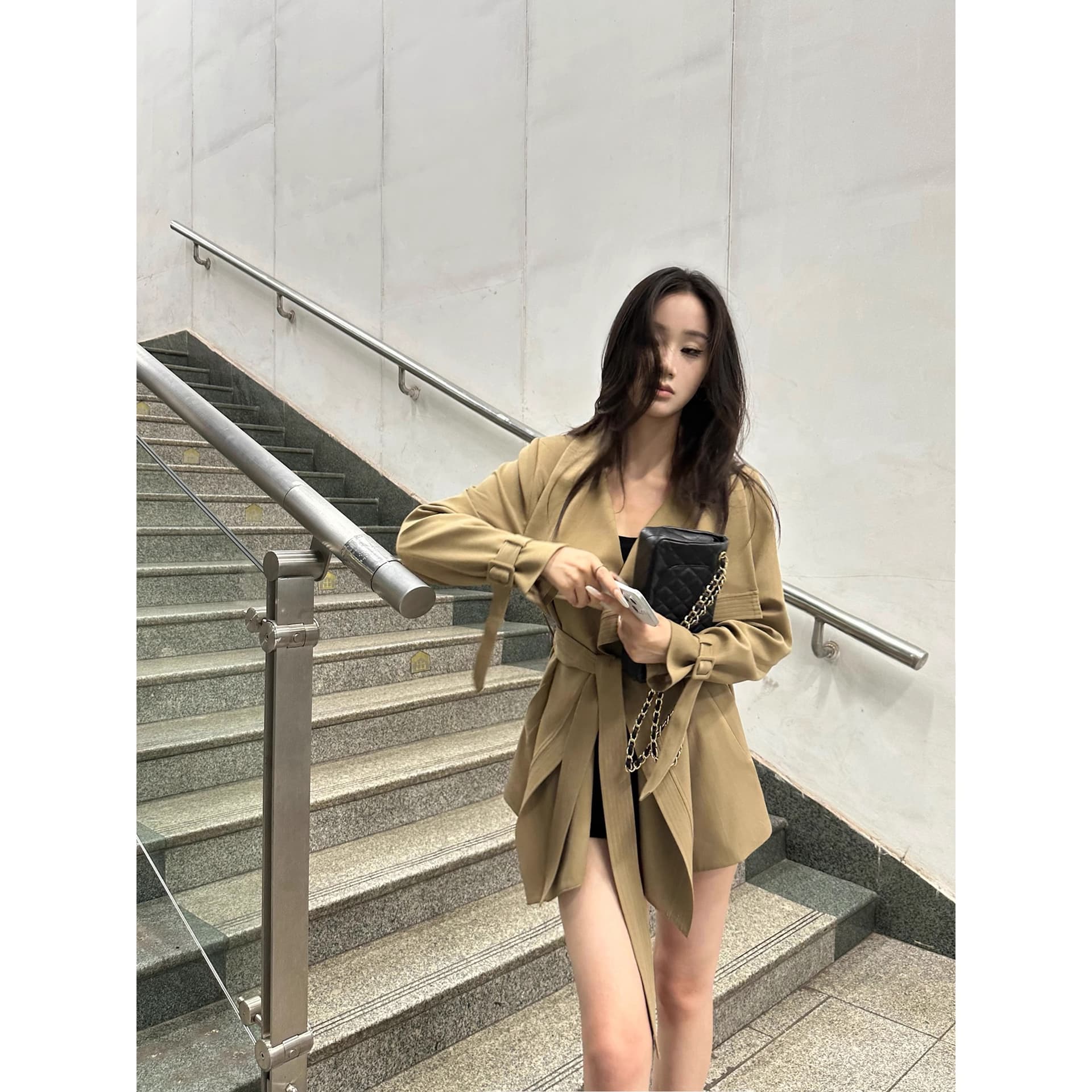 5werkwen 베이 촨 장면 어린이 고대 조기 바람막이 프릴 칼라 쇼트 스타일 빅 칼라 재킷 재킷 품격 코트 이미지 3