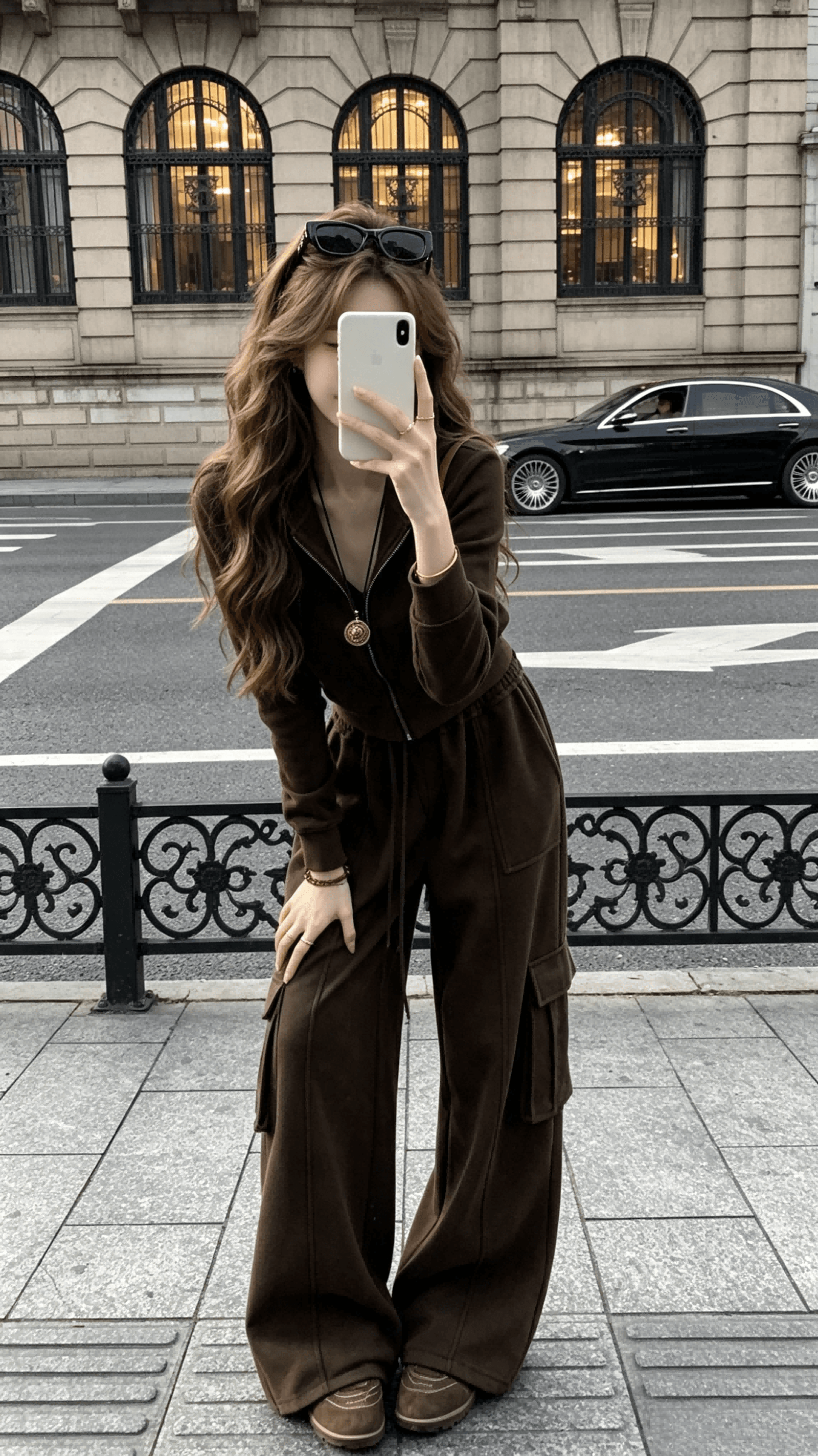 작은 6 월 6 월 브리트니 고급 게이머 2.0 새로운 색상 aw 높음 그램 무거운 서있는 자르다 무거운 작업 워싱 후드티 세트 이미지 3