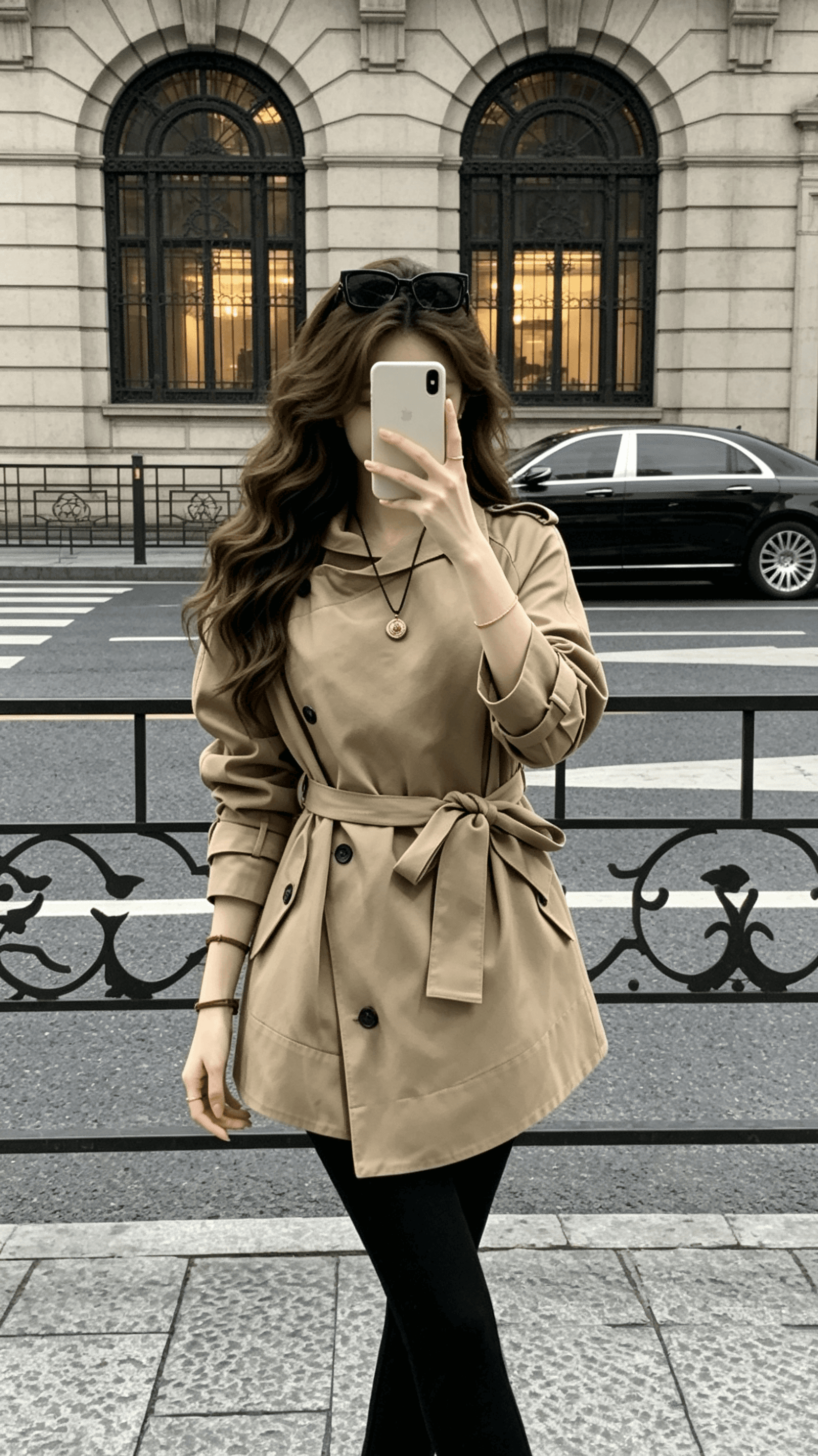 안녕하세요. 팬 팬 베이 촨 장면 어린이 긍정적 인 어깨 스탠드 칼라 영국식 바람 불규칙 중 쇼트 스타일 바람막이 여성 코트 가을 이미지 3