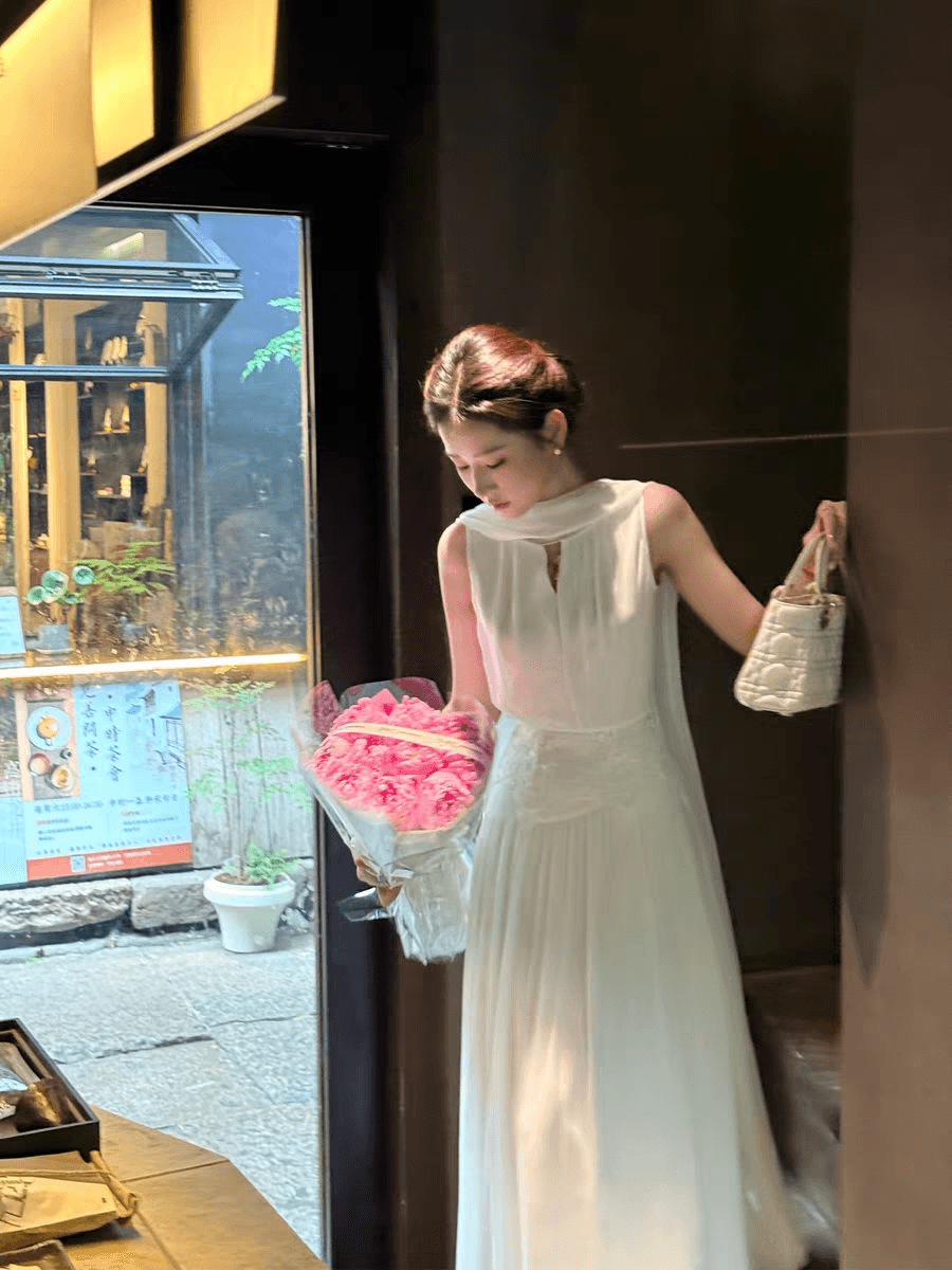 파빌리온 와우 달빛 아래서 화이트 棠 100 명 실크 세 착용 레이스 맨위 반 스커트 세트 tt2gxtl3003 이미지 5