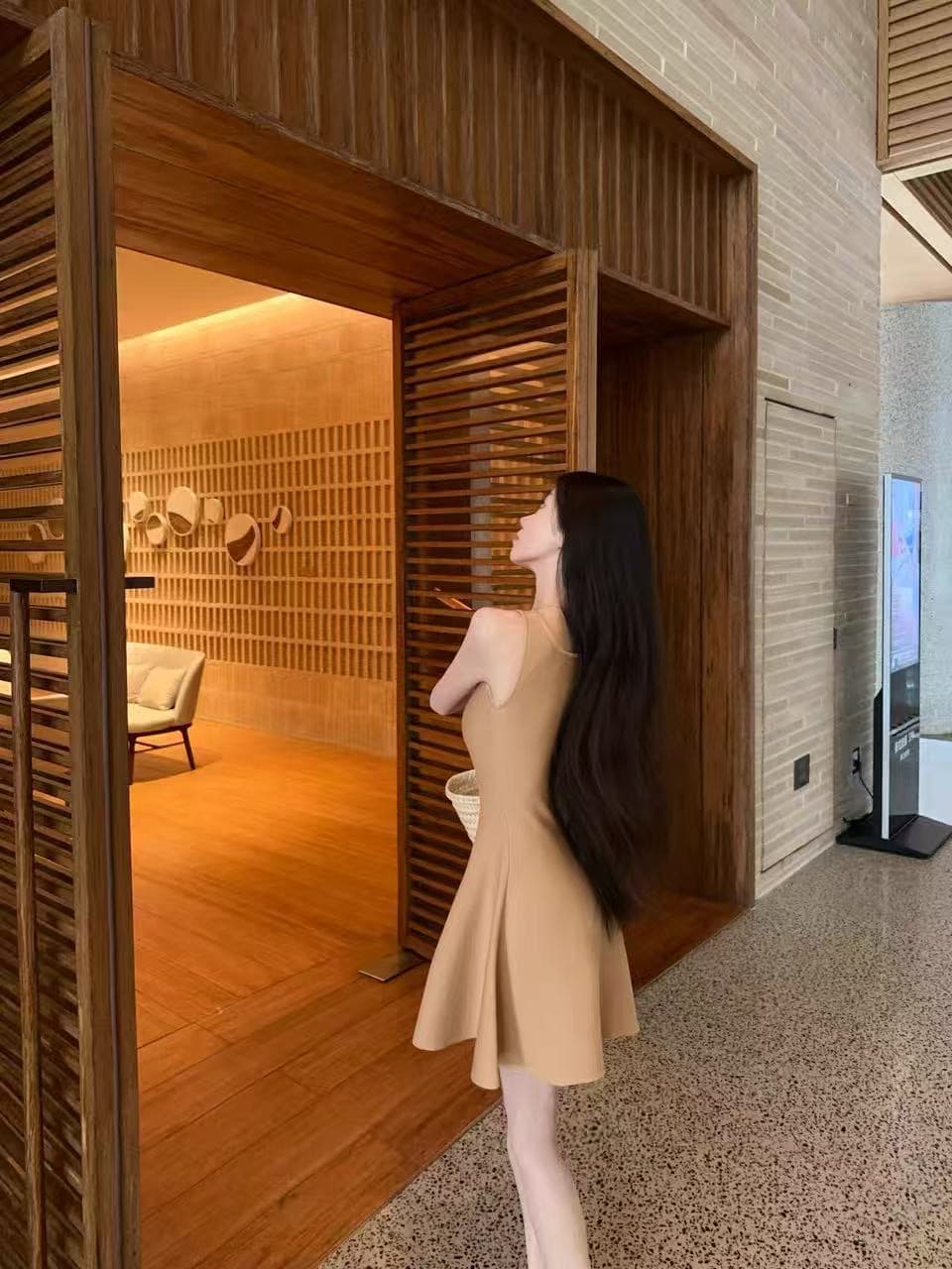 jamais vu Jiao 럭셔리 비싼 비싼 안감 피부 화이트 꼬집기 허리 좋은 핏 스타일 디스플레이 높음 표지 대리인 우유 높음 폭탄 드레스 상세 이미지 8