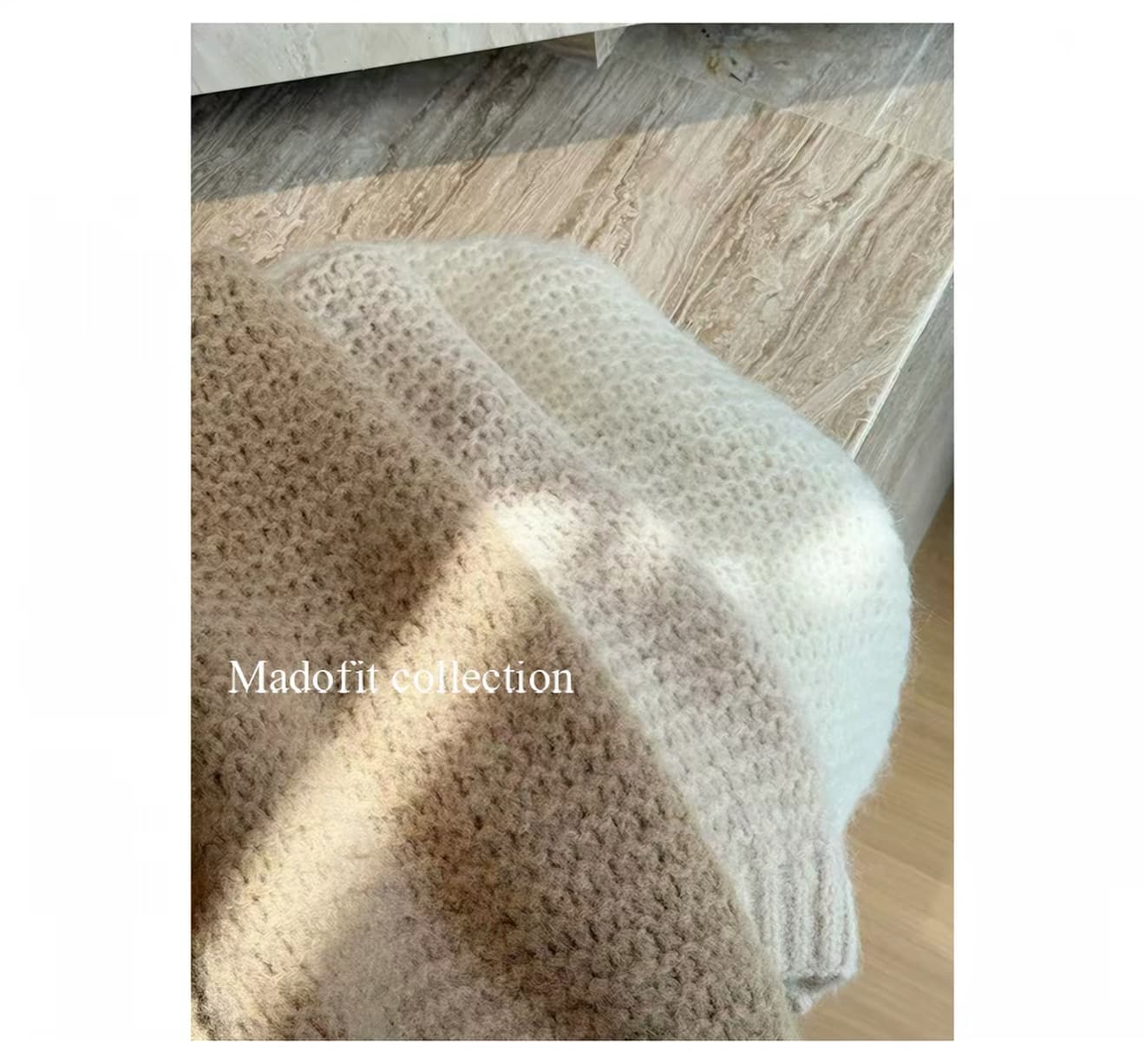 가을 따뜻한 양 낙타 양모 무거운 손 훅 센스 두꺼운 바늘 대 오픈 가디건 상세 이미지 3