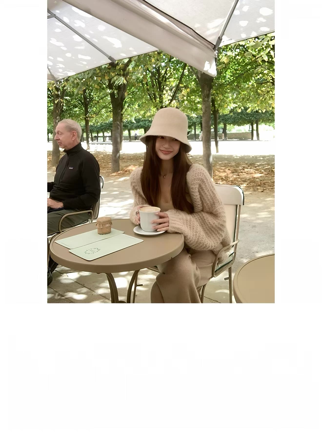 가을 따뜻한 양 낙타 양모 무거운 손 훅 센스 두꺼운 바늘 대 오픈 가디건 상세 이미지 13