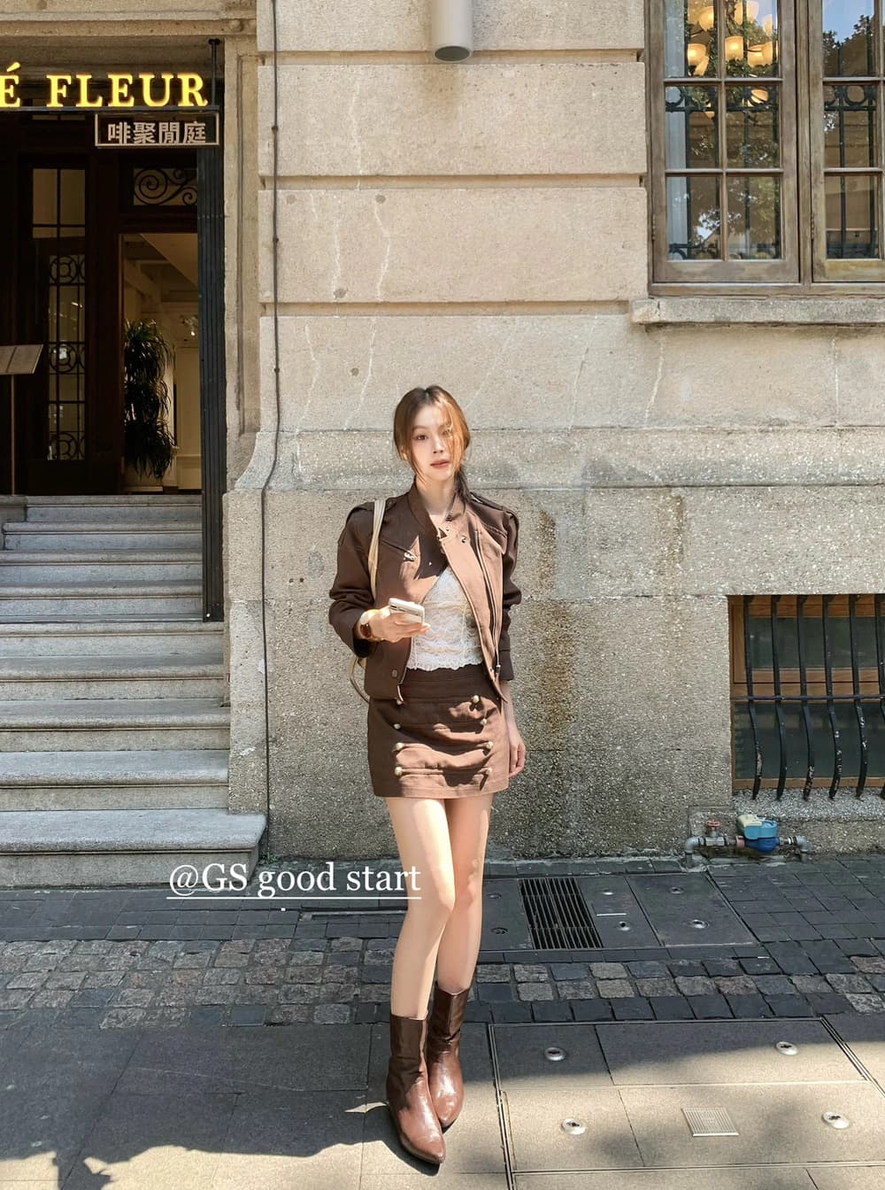 가을 아메리칸 거리 펑크 오토바이 재킷 짧은 외투 상세 이미지 5