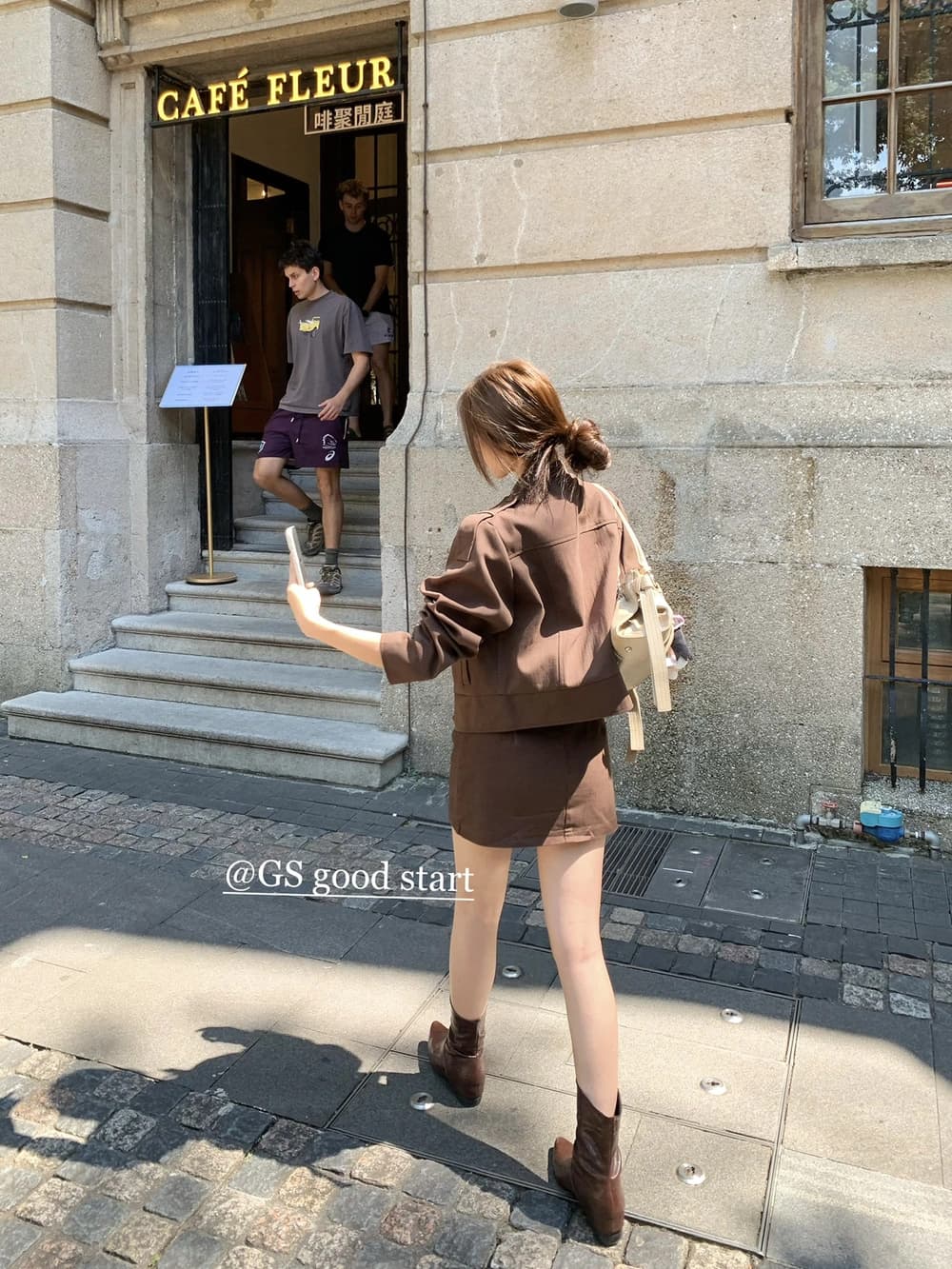 가을 아메리칸 거리 펑크 오토바이 재킷 짧은 외투 상세 이미지 7