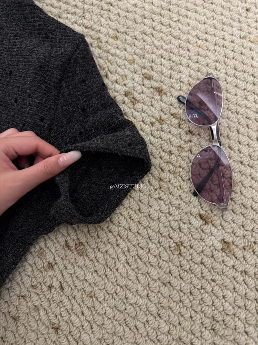 가을 한 부서 도트 무늬 반하이넥 소녀 센스 마이크로 폭탄 반팔 티셔츠 상세 이미지 11