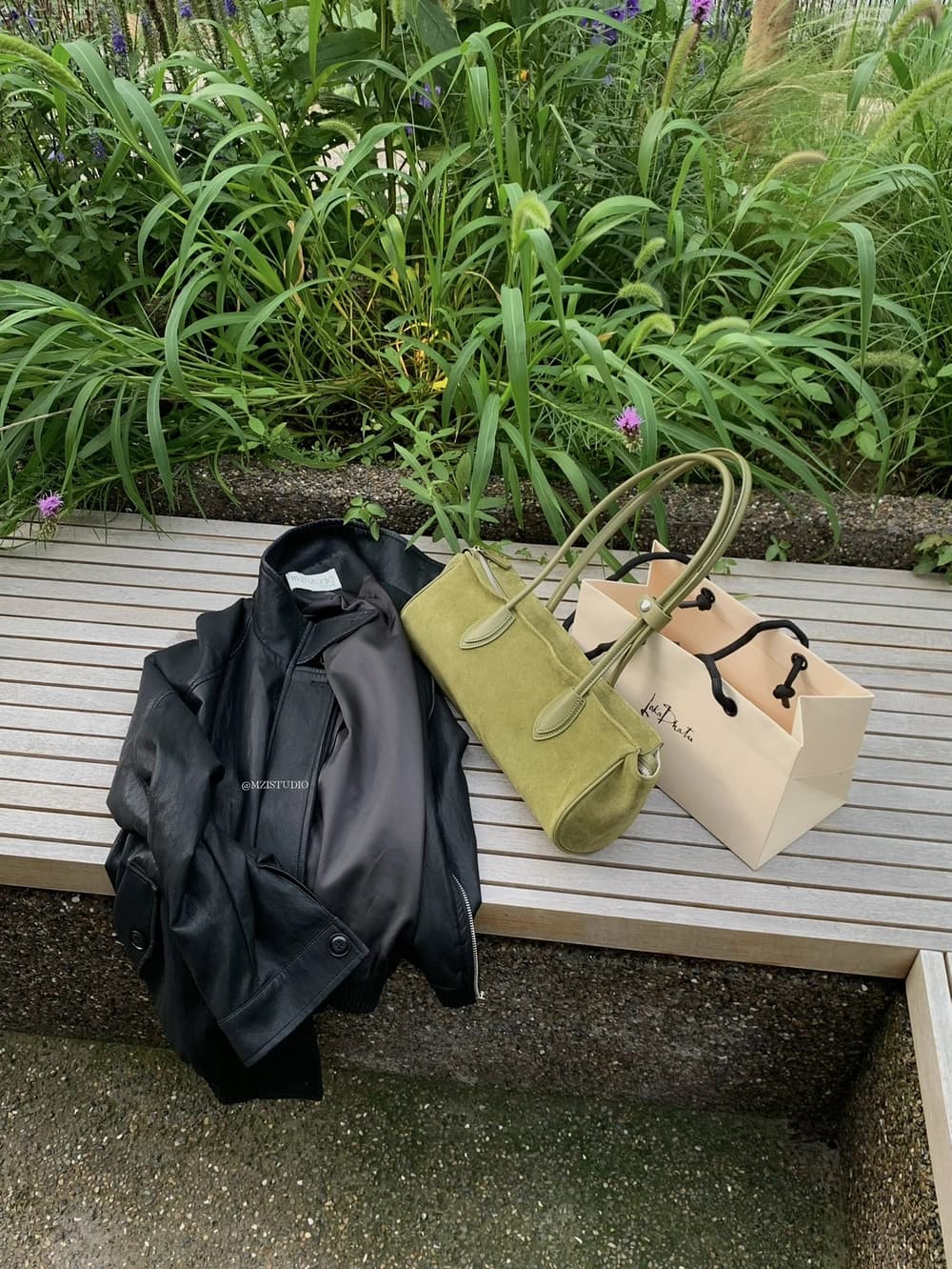 가을 한국 스타일 안감 스탠드 칼라 지퍼 바람막이 다용도 가죽 재킷 상세 이미지 18