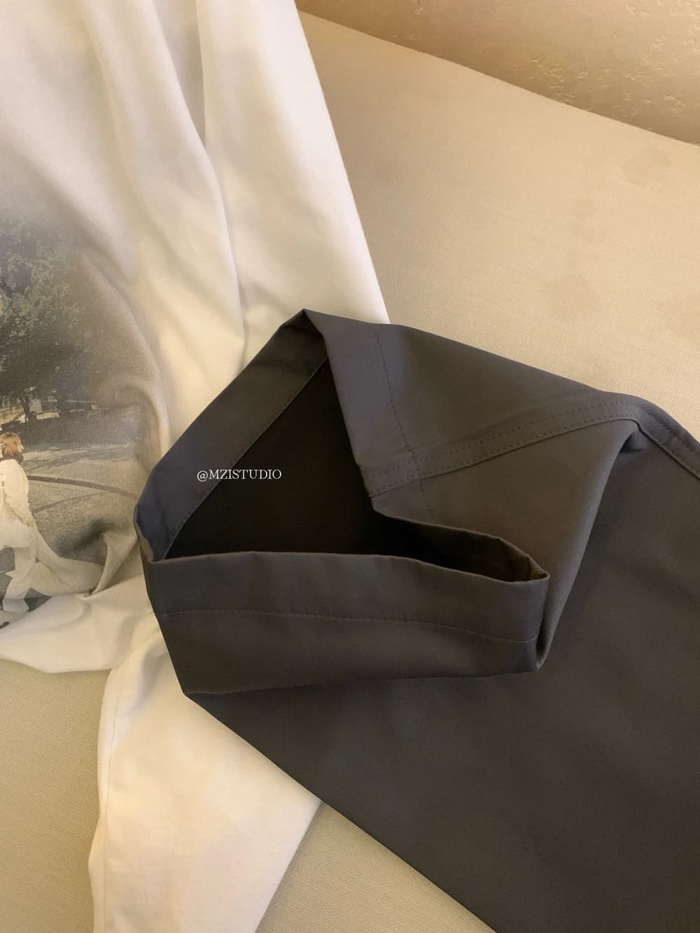 가을 한국 스타일 면 센스 넓은 다리 주머니 루즈핏 다용도 캐주얼 바지 상세 이미지 10