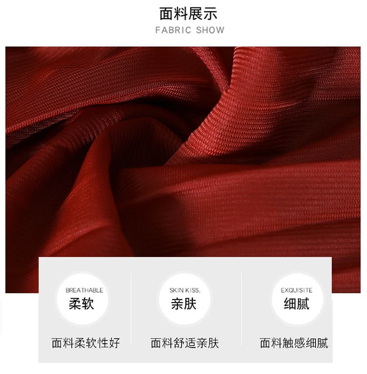 세 하우스 주름 드레스 2026 여름 새로운 정장 칼라 빅 사이즈 고급 품격 명문 여성 허리 수축 슬림해 보이는 플리츠 스커트 상세 이미지 9
