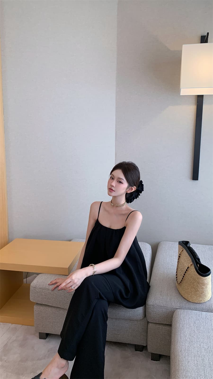 실사 정가 한 마디 도루 센스 슬립 맨위 슬림해 보이는 부츠컷 롱 코트 캐주얼 바지 세트 상세 이미지 10