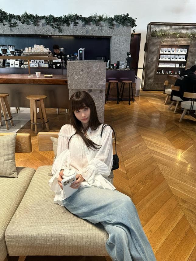 nosemade 느긋한 조정 프랑스식 주간 실크 라미 화이트 여성 셔츠 미니멀리즘 맨위 자외선 차단 긴팔 셔츠 이미지 4