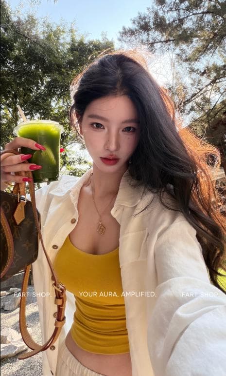 fart shop 백일 맑은 하늘 라이 경기 서울 아마 루즈핏 화이트 여성 셔츠 봄 가을 느슨함 맨위 상세 이미지 2