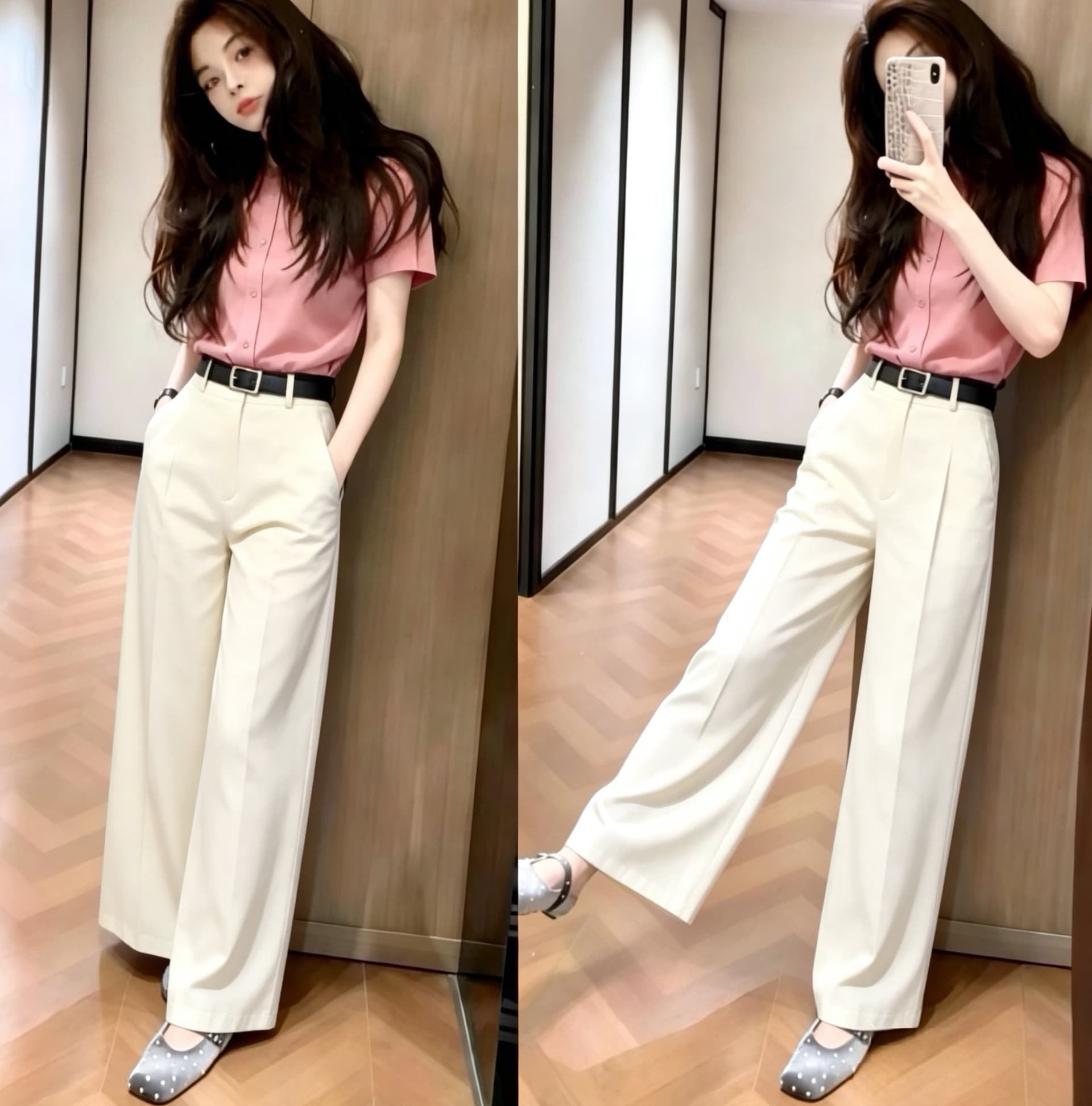 품격 빛 럭셔리 고급 센스 여름 새로운 여성 의류 반팔 티셔츠 맨위 캐주얼 바지 투피스 세트 패션 세트