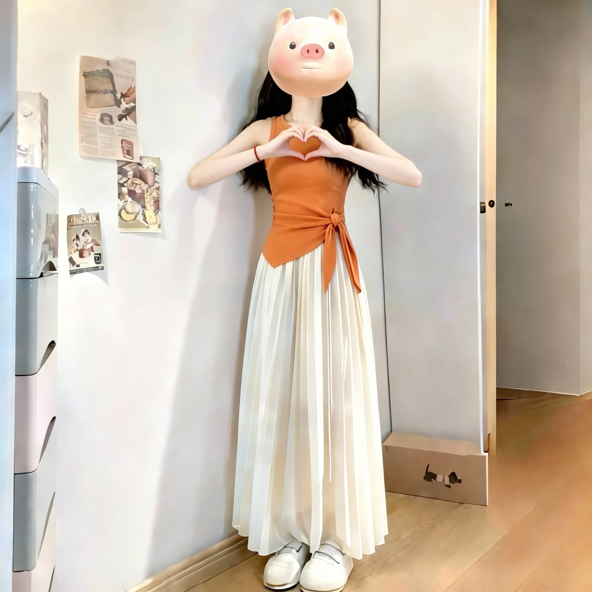 한 부서 그레이트 통해보기 가져 가라. 전체 집합 2026 새로운 불규칙 조끼 맨위 여성 여름 반신 치마 세트 이미지 2