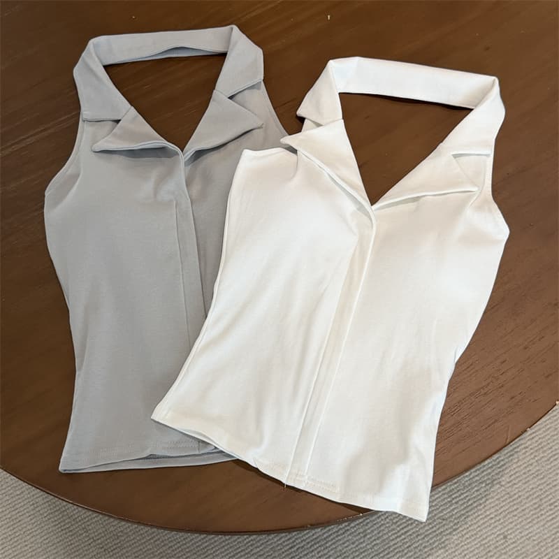 실사 POLO 칼라 백리스 행침 목 조끼 켜기 벨트 가슴 패드 상세 이미지 20