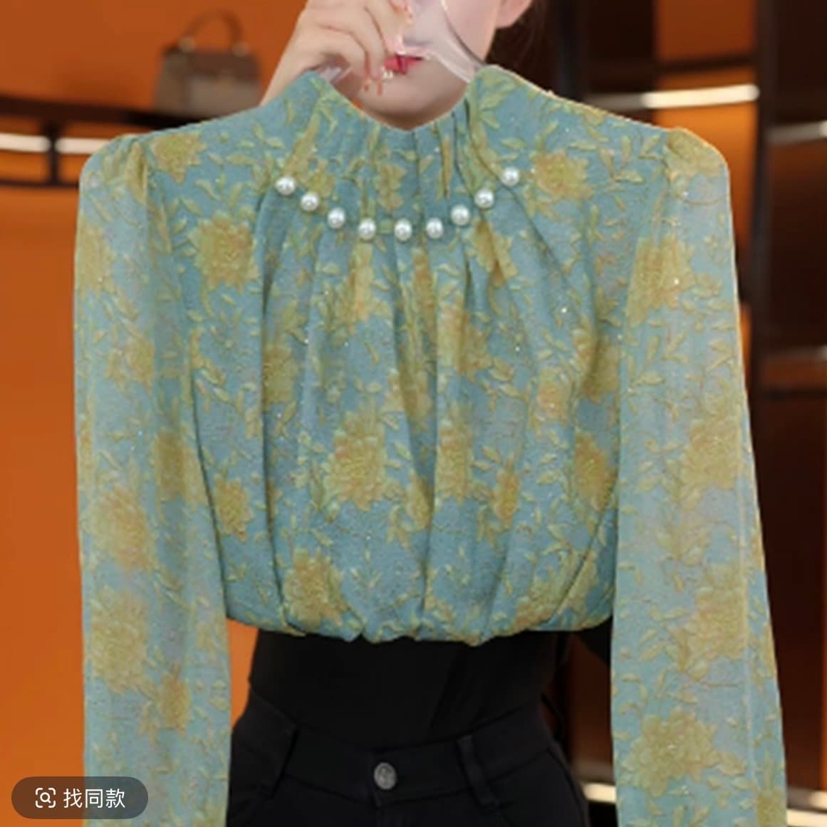 2026 새로운 원본 무거운 작업 비즈 박기 비싼 가스 패션 품격 우아함 레트로 외국 가스 연령 감소 맨위 이미지 2