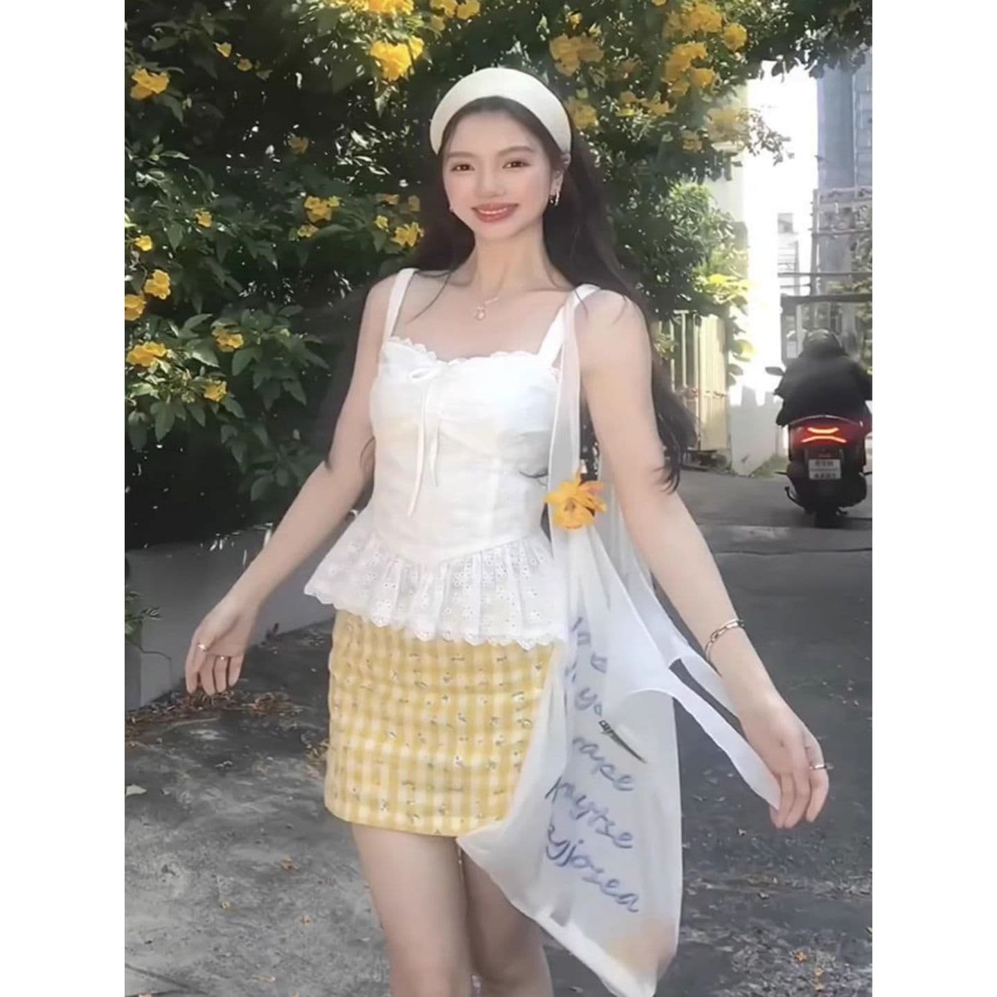 여름 새로운 외출용 순수한 욕망 바람 인사이드 가져 가라. 꼬집기 허리 레이스 민소매 맨위 여성 이미지 2