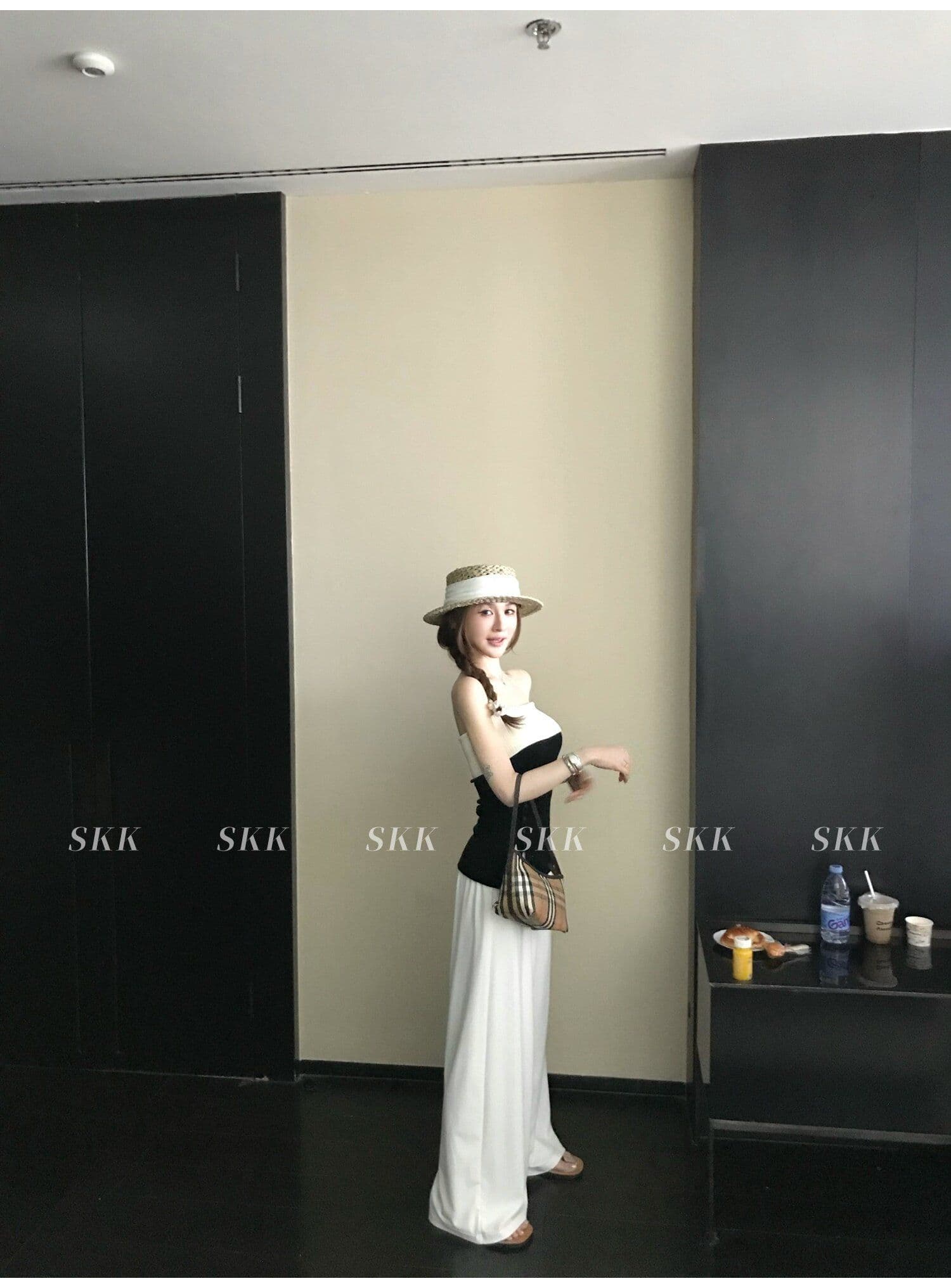 한 부서 배색 패치워크 포장 브로치 짠 셔츠 조끼 2026 여름 몸매 가꾸기 슬림해 보이는 핫걸 패션 다용도 맨위 여성 상세 이미지 18