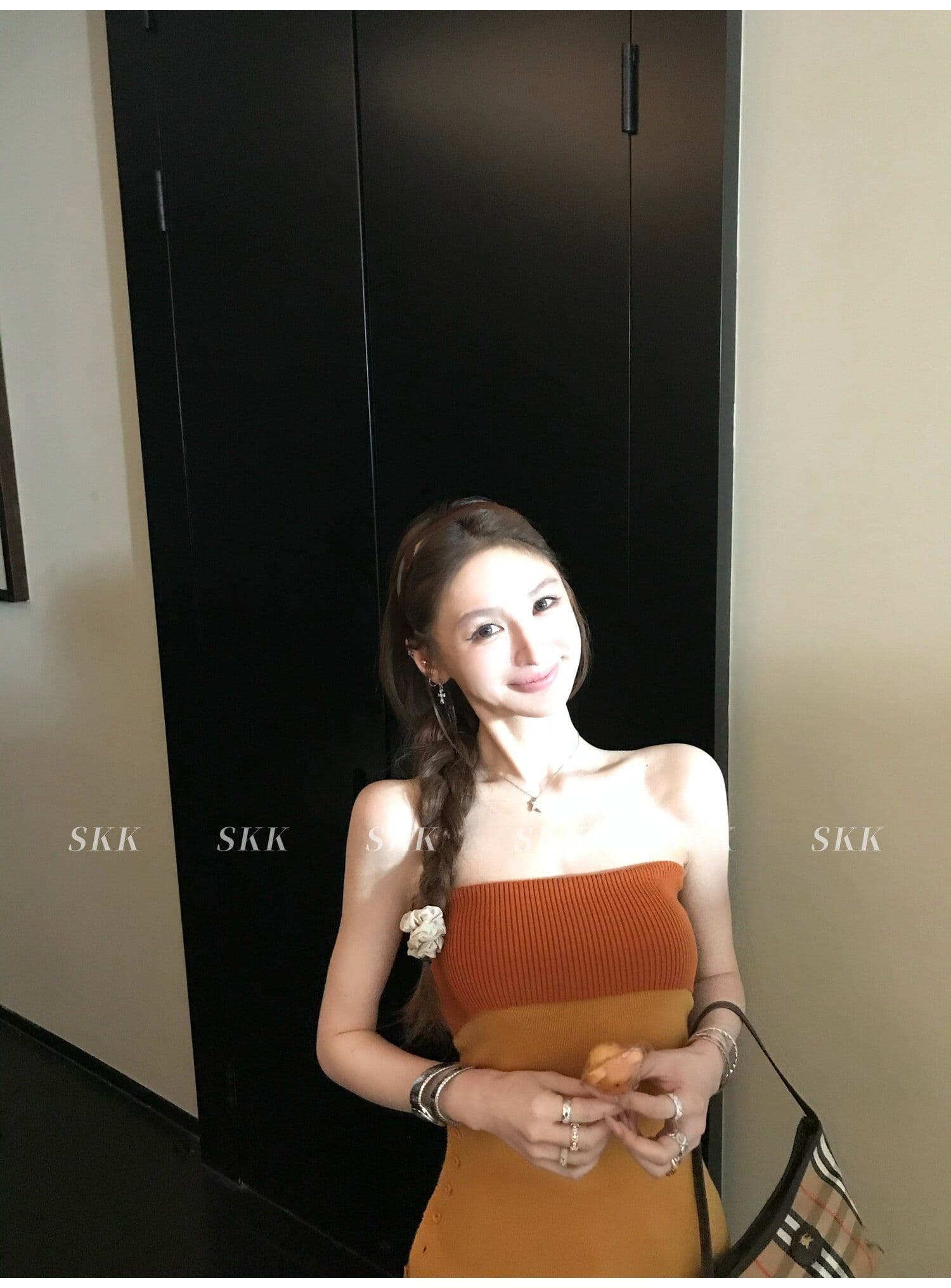 한 부서 배색 패치워크 포장 브로치 짠 셔츠 조끼 2026 여름 몸매 가꾸기 슬림해 보이는 핫걸 패션 다용도 맨위 여성 상세 이미지 37