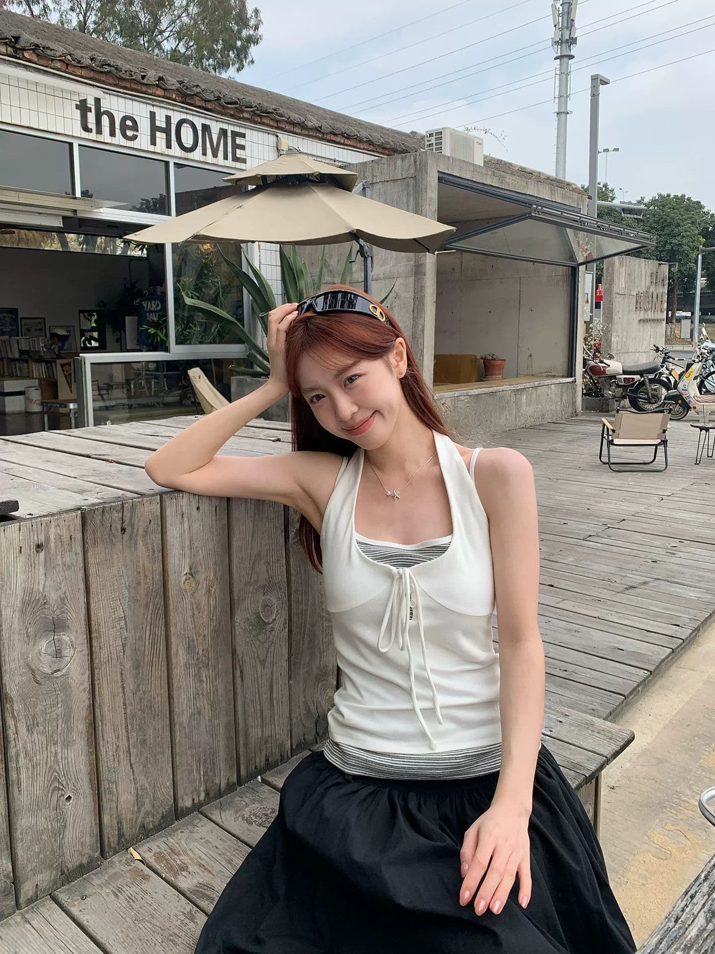 40 순면 인사이드 가져 가라. 행침 목 맨위 여성 여름 페이크 레이어드 스트라이프 조끼 핫걸 아름다움 뒤로 외출용 슬립 상세 이미지 5