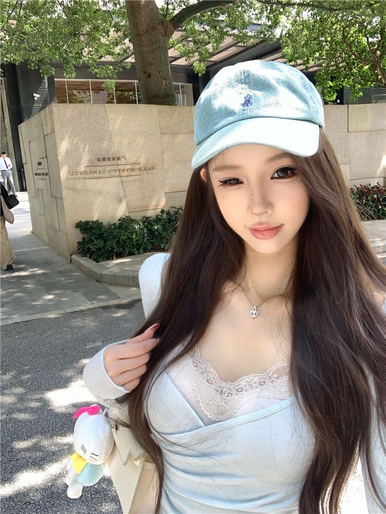 사람들 면 투피스 세트 순수한 욕망 십자가 긴팔 허리 수축 티셔츠 여성 레이스 캐미솔 세트 투피스 세트 상세 이미지 16